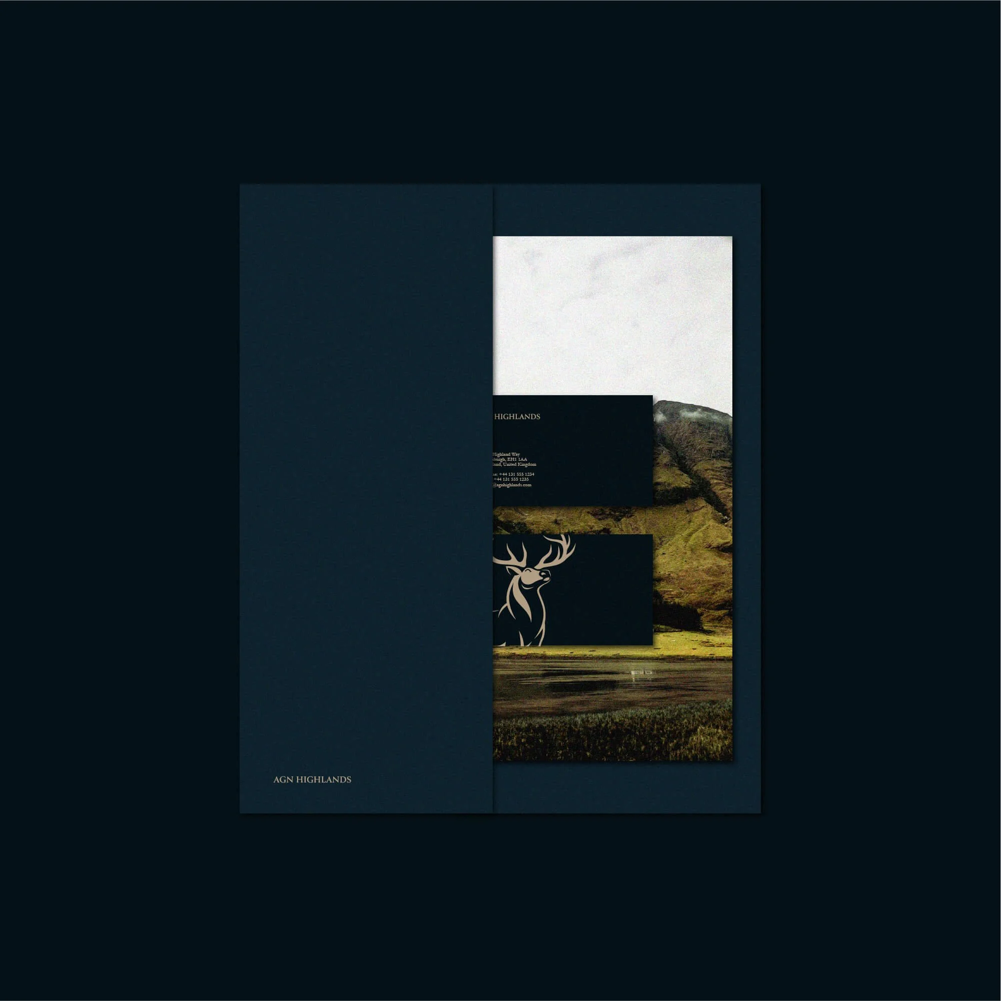 AGN Highlands accounting firm stationery design