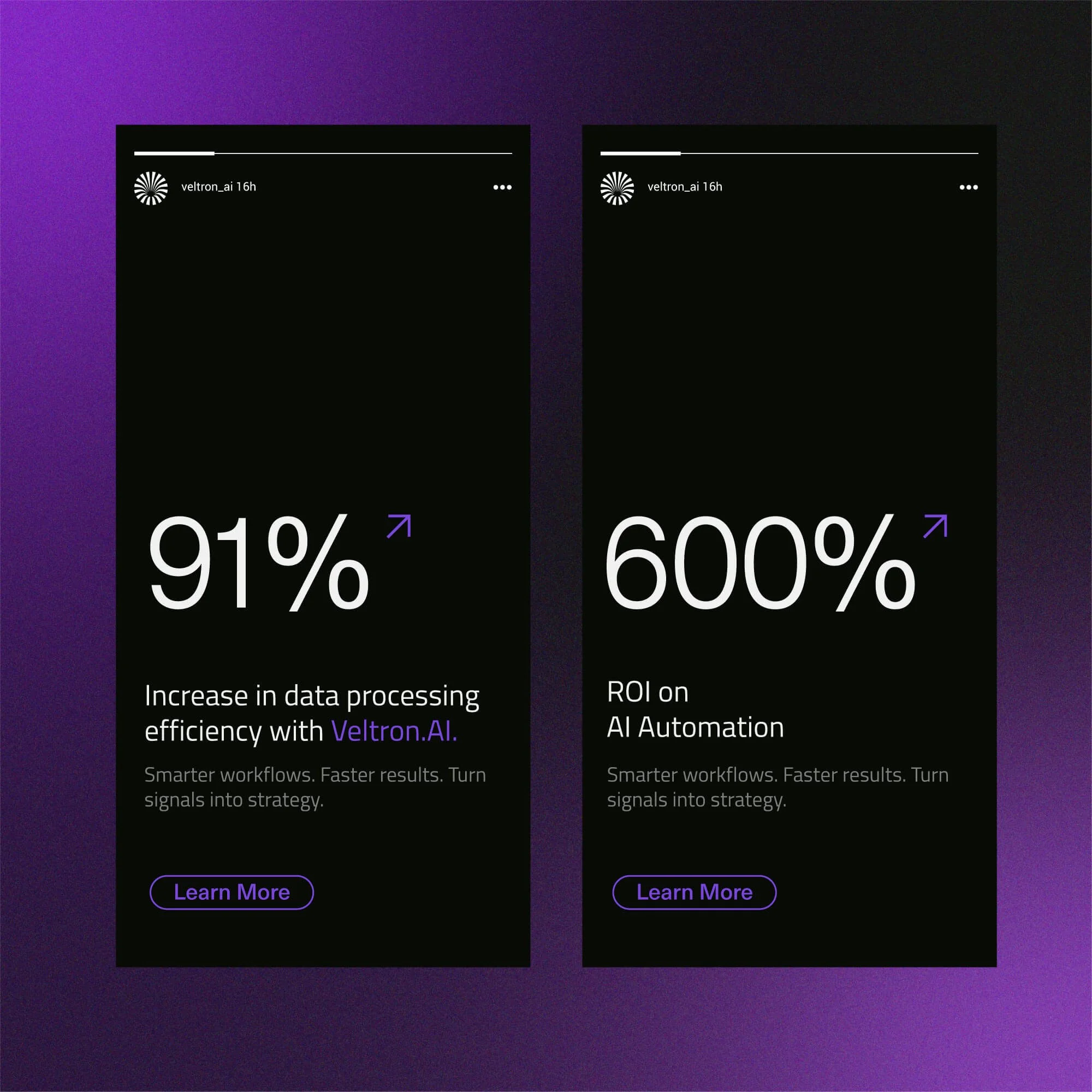 Veltron AI automation logo design