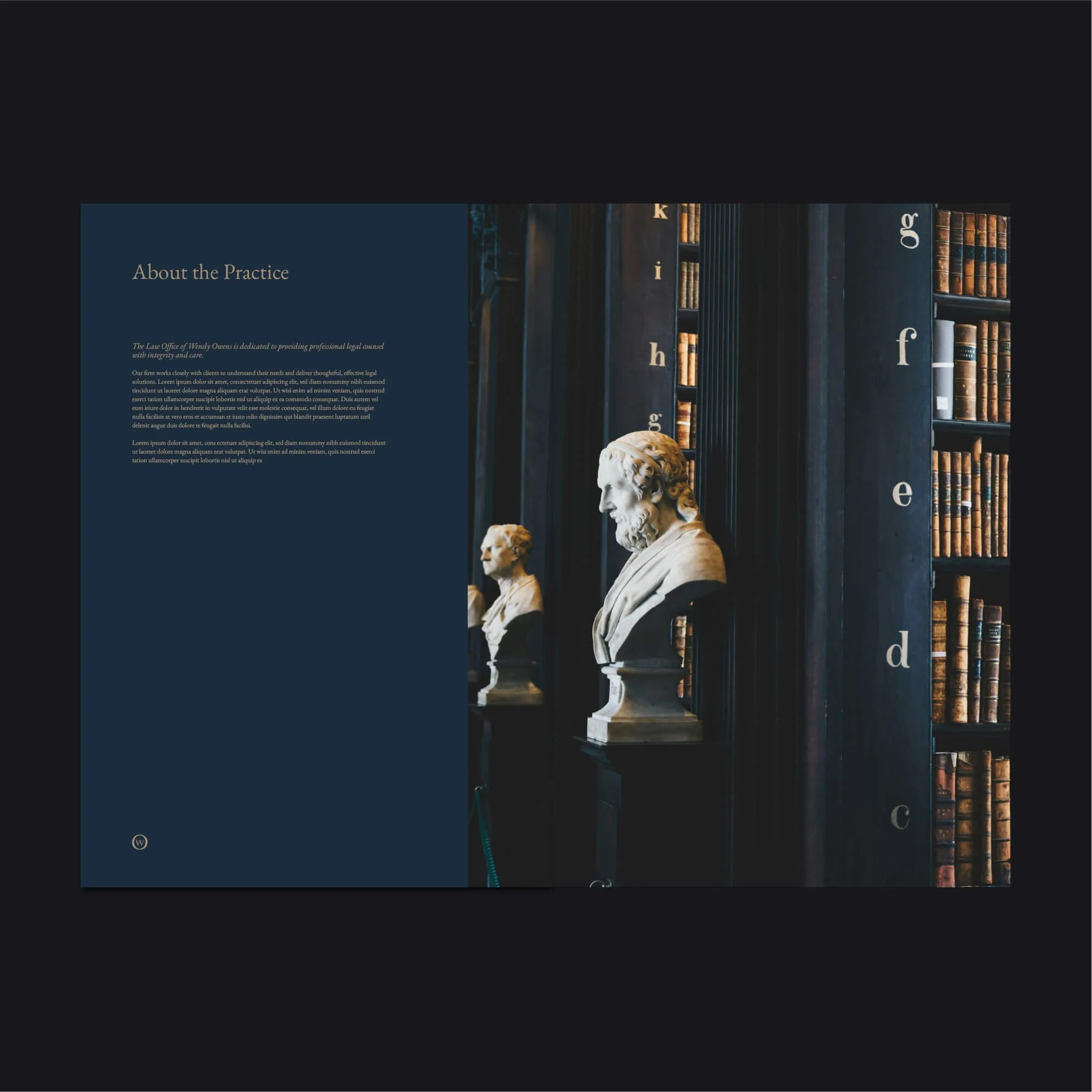 Wendy A Owens law firm logo design