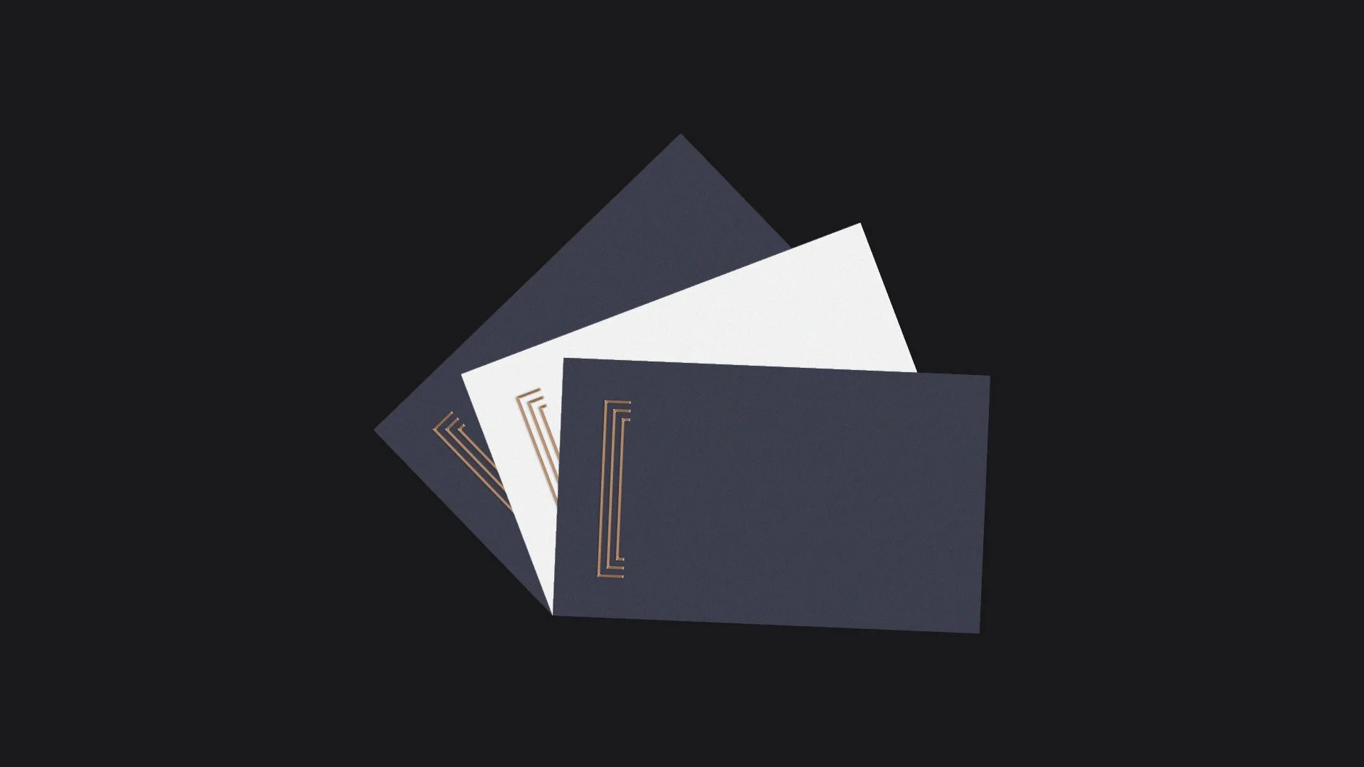 continental business cards mockup