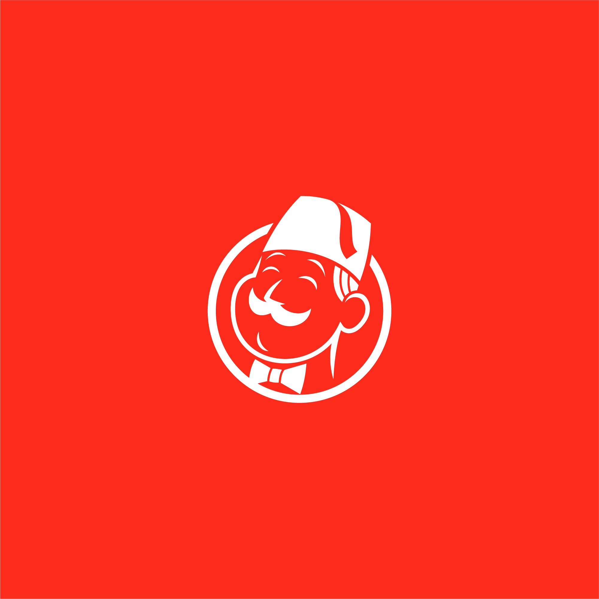 fast food simple logo mascot