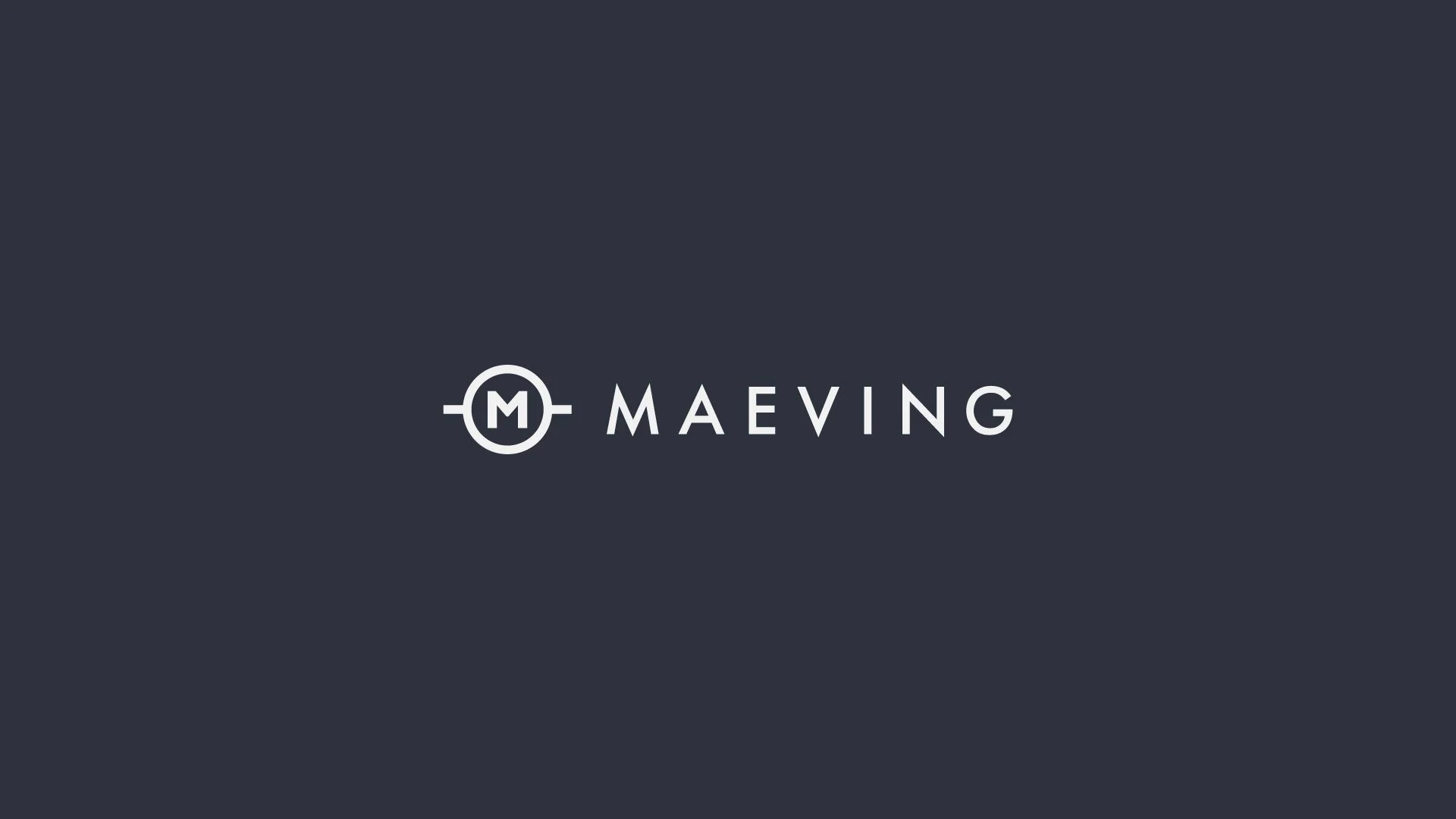 Maeving logo on a dark background.