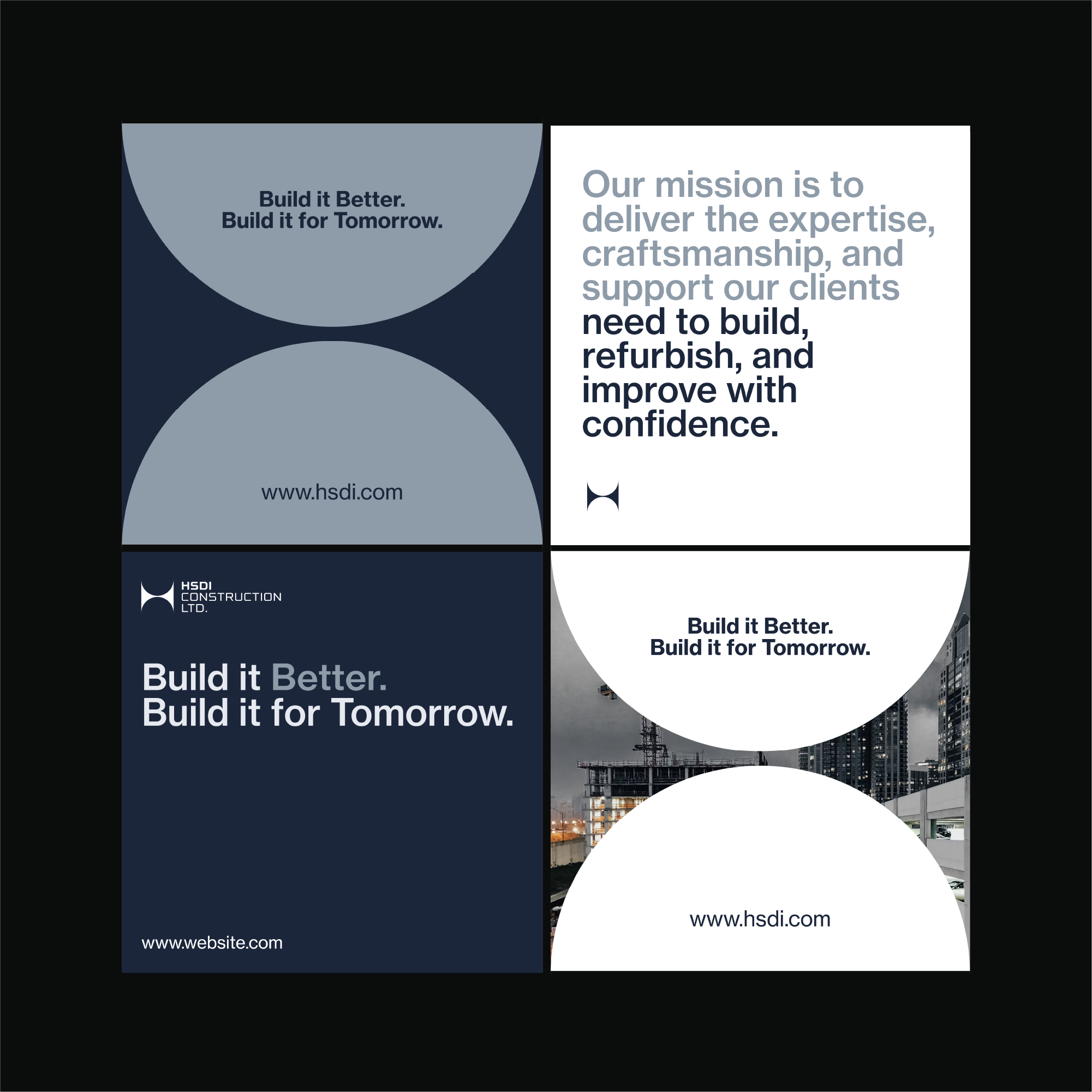 construction social media branding