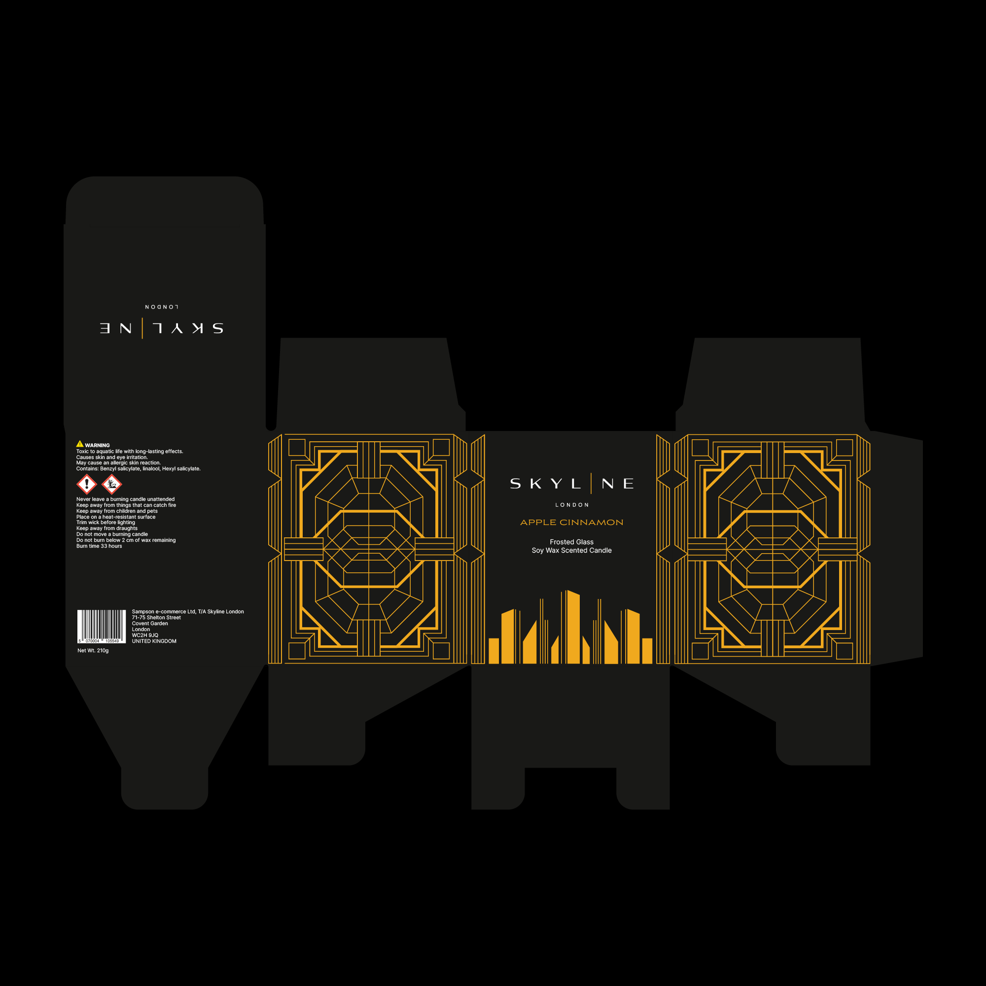 candle box packaging mockup