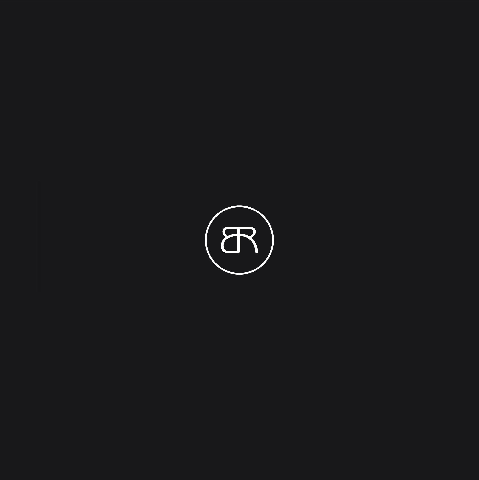 br monogram logo design