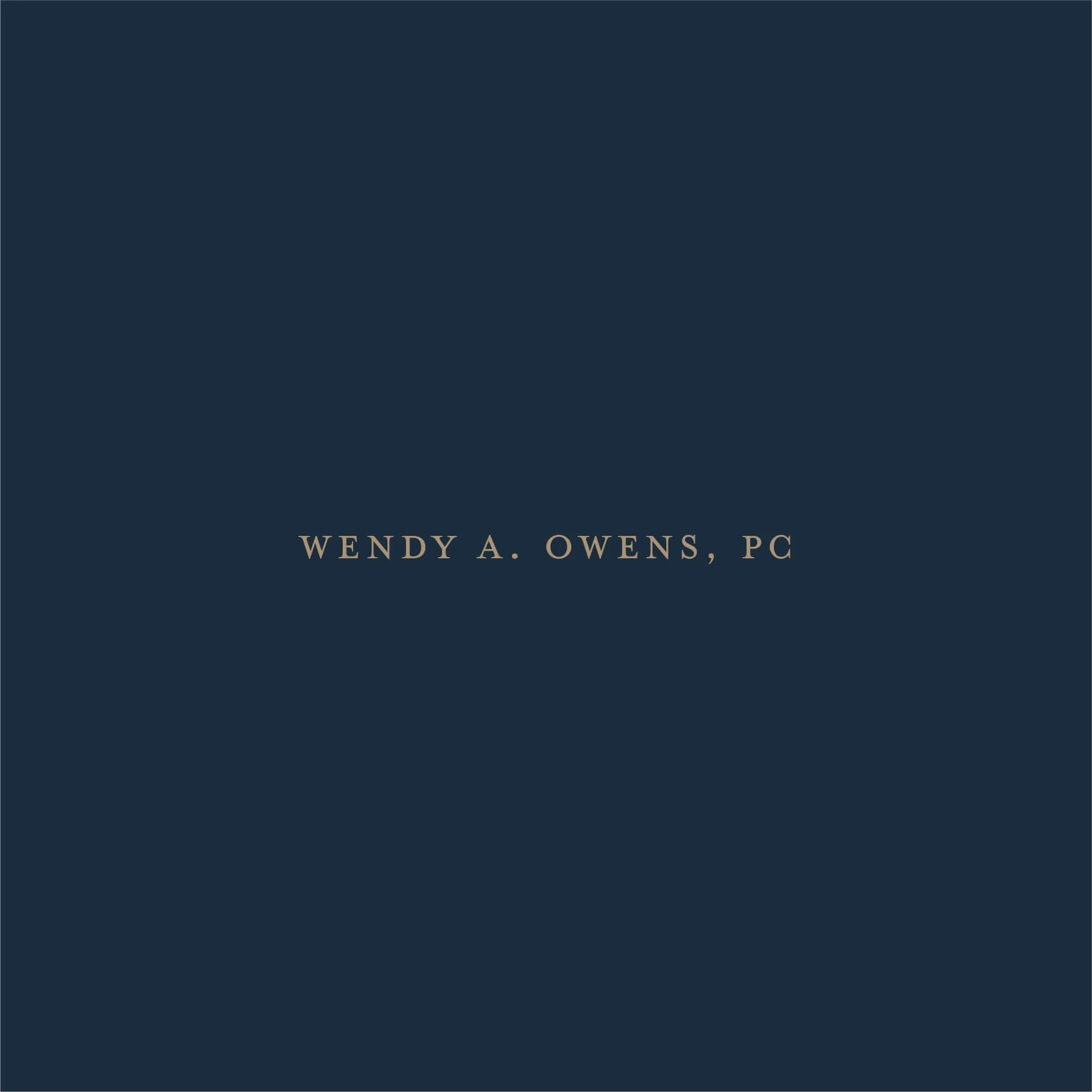 Wendy A Owens law firm logo design
