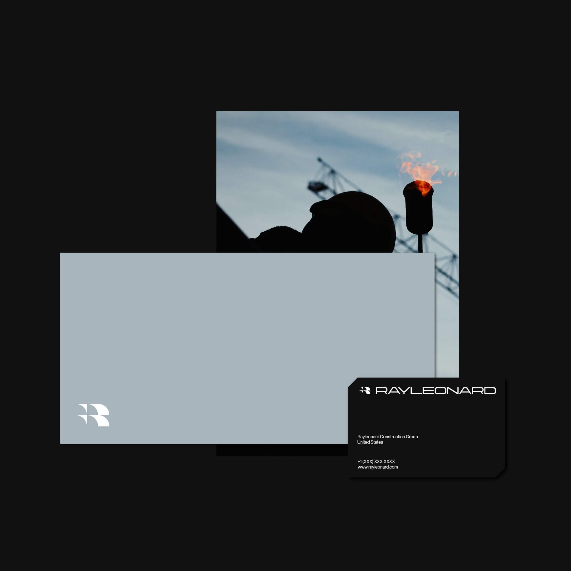 Ray Leonard construction stationery set design