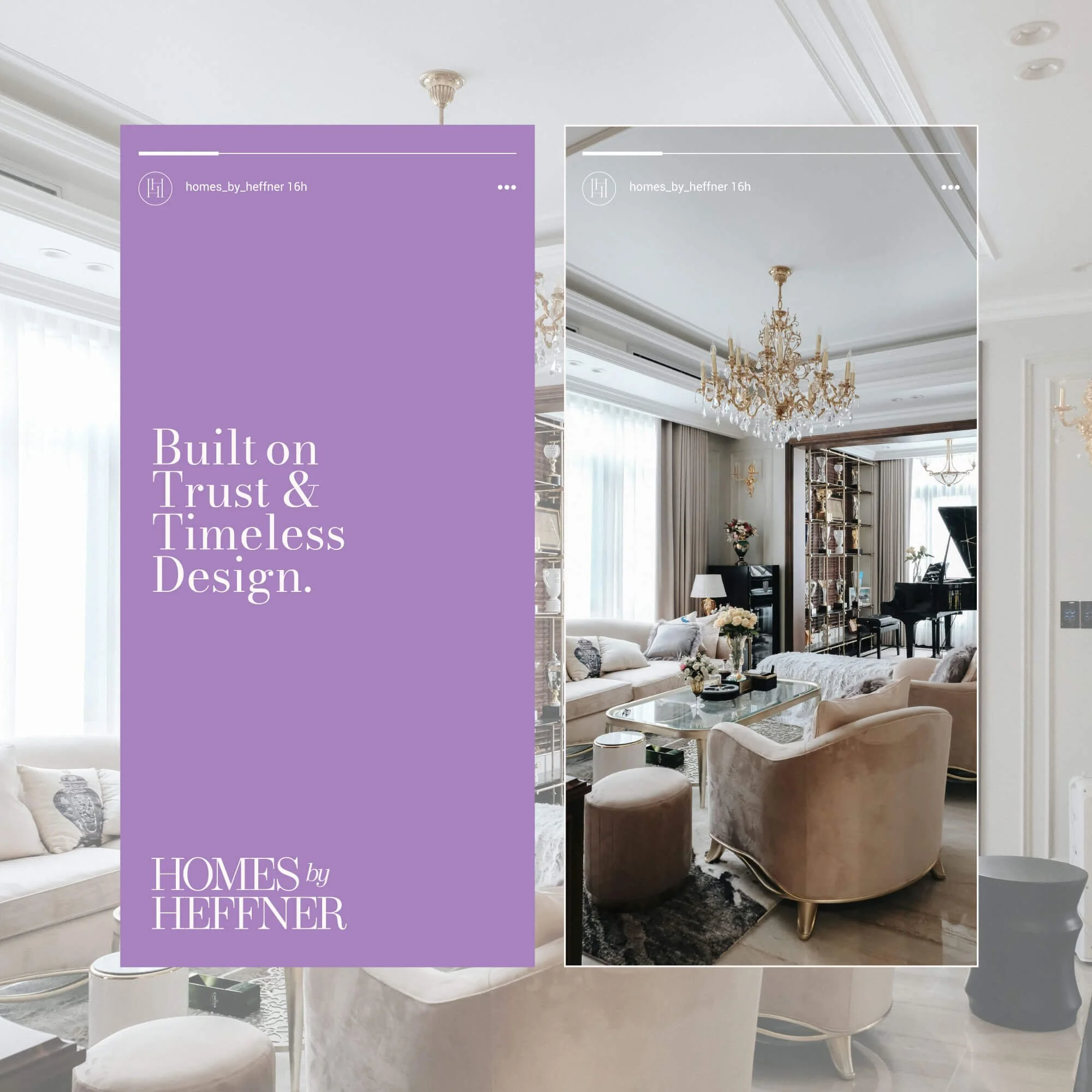 Homes By Heffner real estate social media design