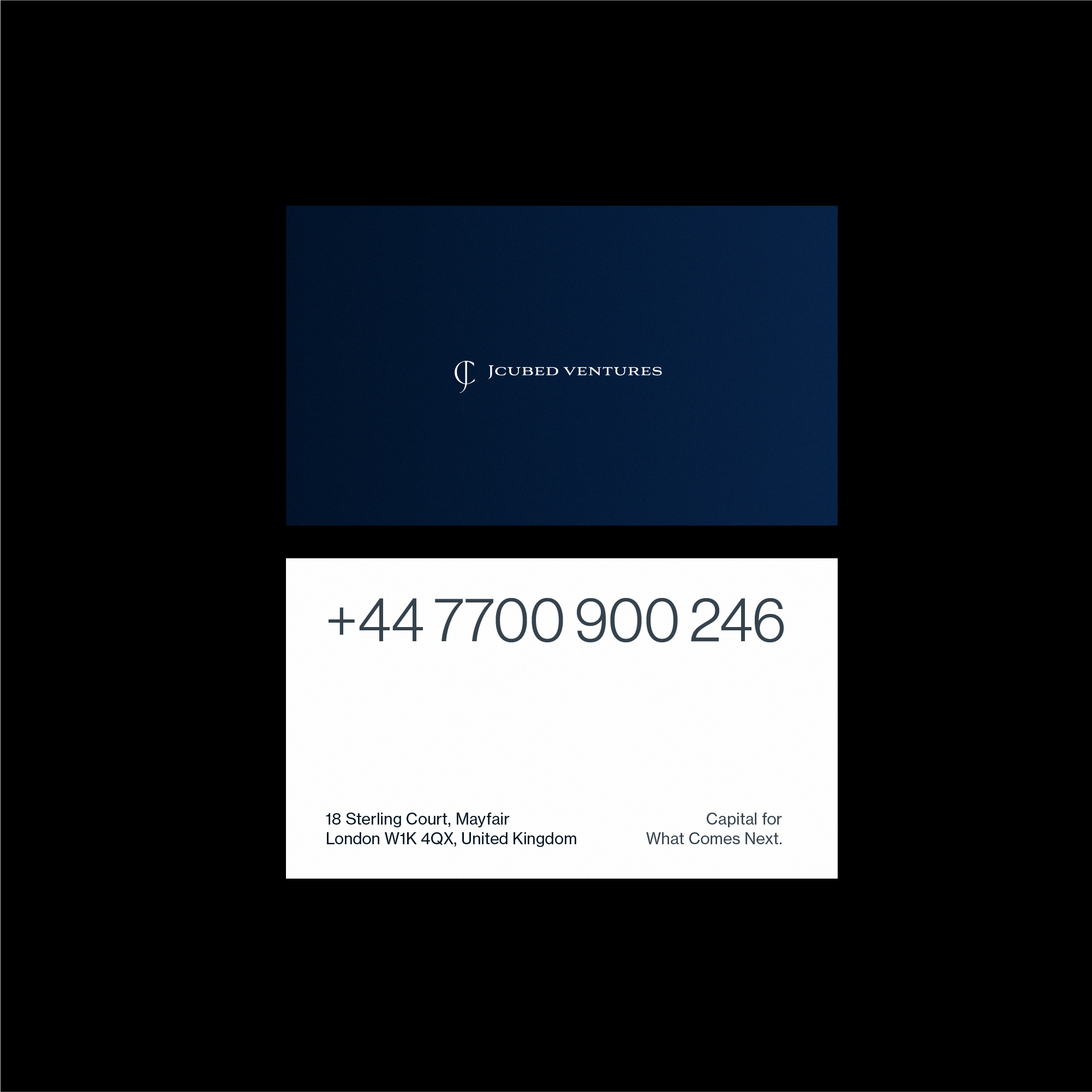 venture capital corporate business cards design