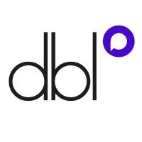 Logo with the letters 'dbl' and a purple circle above the 'l'