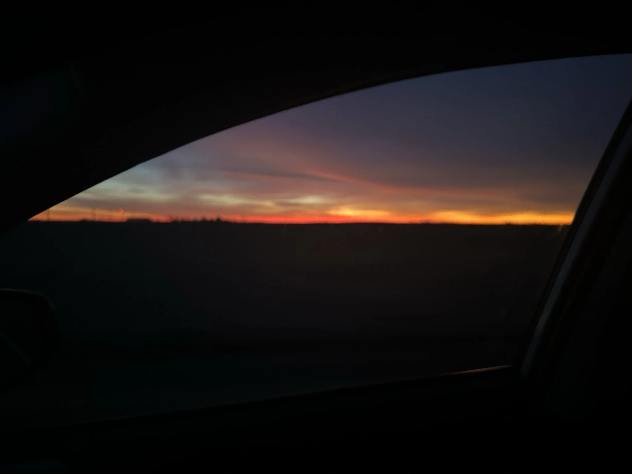 Indiana Dusk (while driving) - it was beautiful.