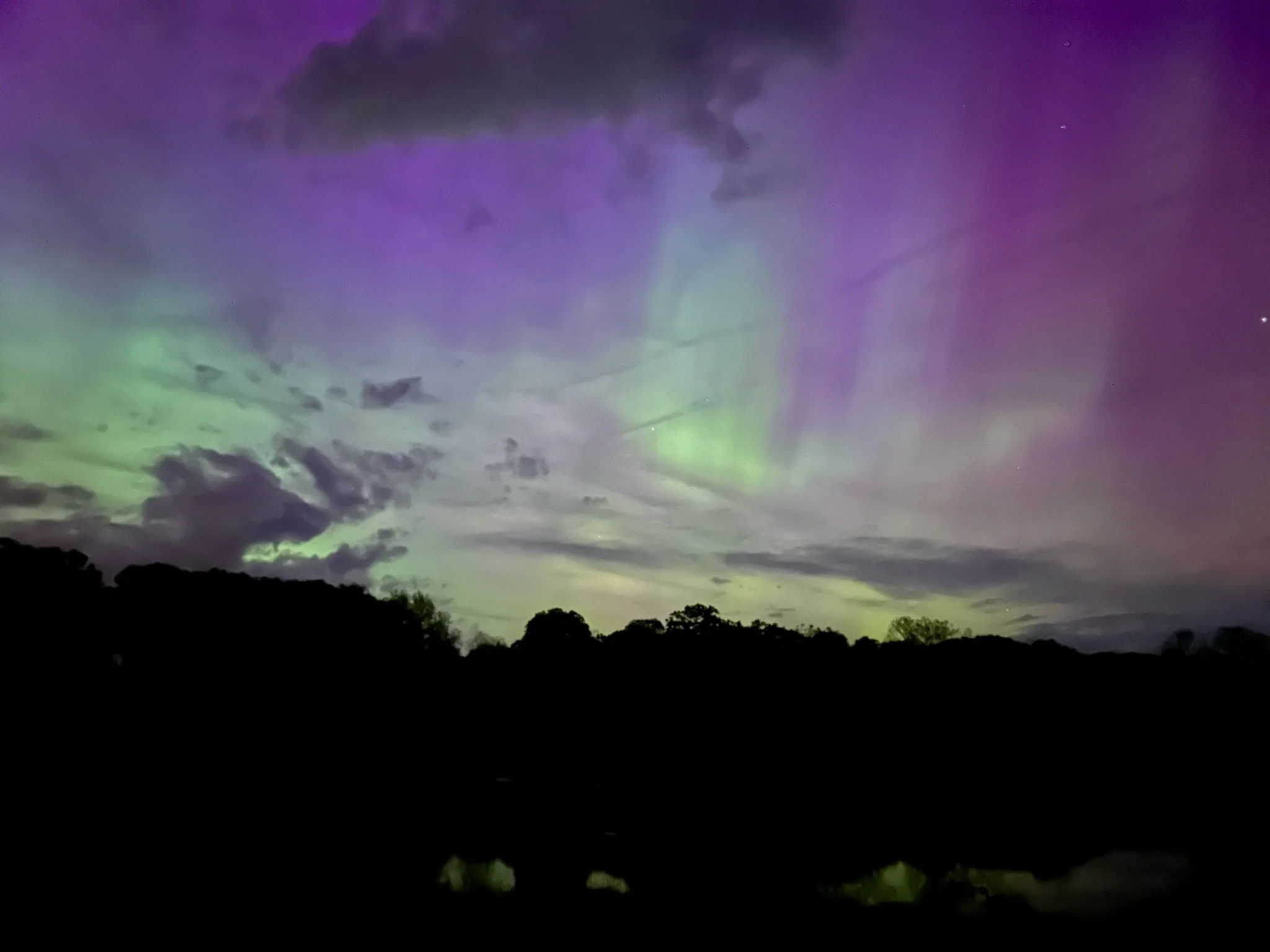 Northern lights, Indiana - May