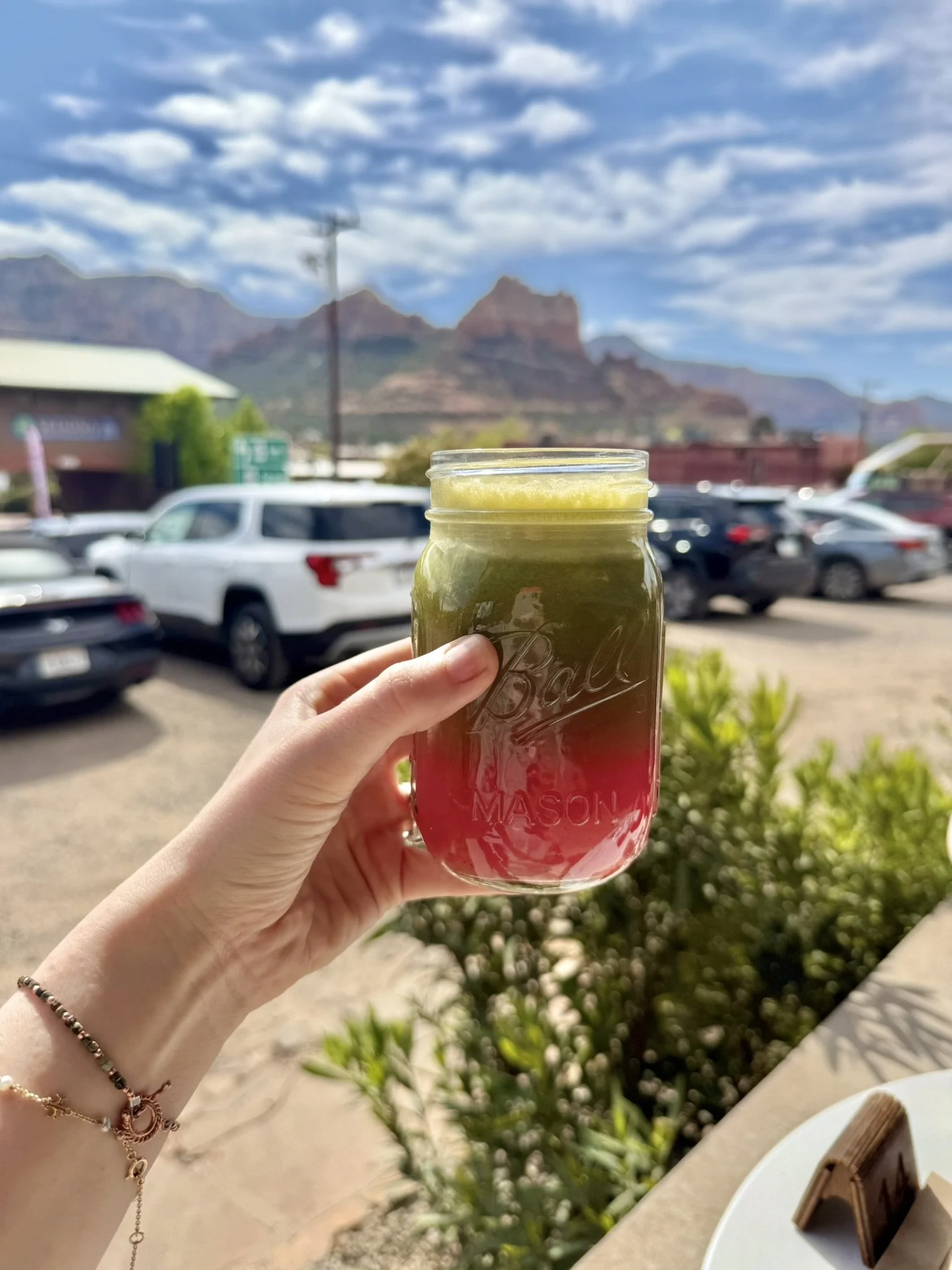 Sedona Breakfasts were 10/10 - find me posted up here in twelve years, but the view will be from our condo's balcony, and the juice will be delivered fresh every day. Hashtag, goals.