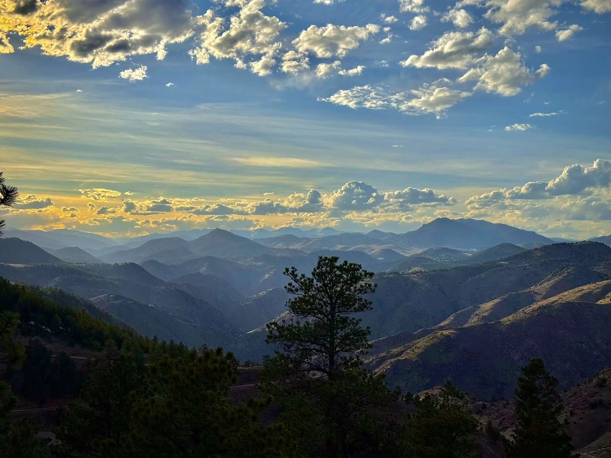 Golden, Colorado - right before sunset - April