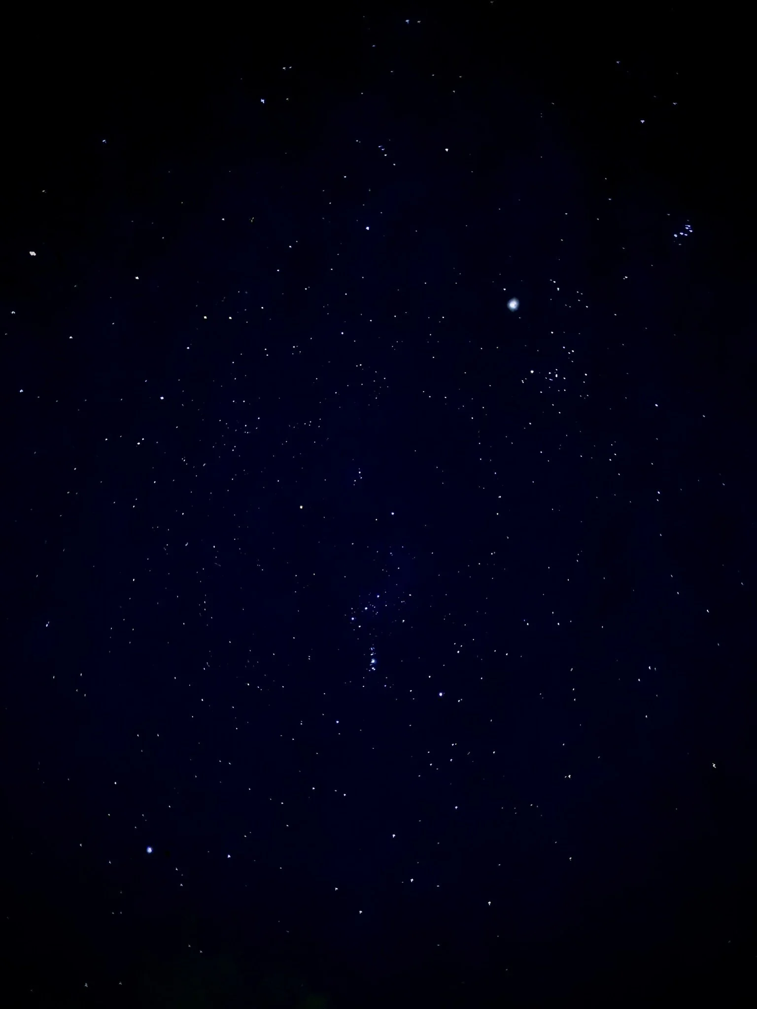 October night sky, Indiana 