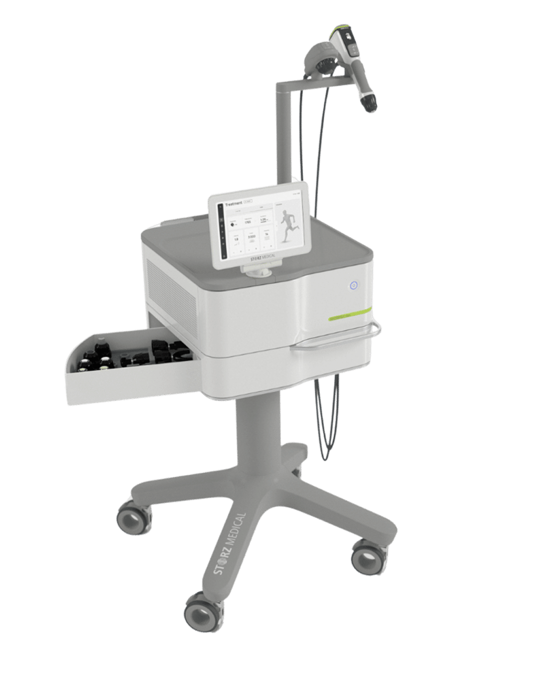 das neue innovative radiale stosswellentheapiegeraet von storz medical mit hoher eindringtiefe fue triggerpunkte und myofasziale schmerzsyndrome und faszien