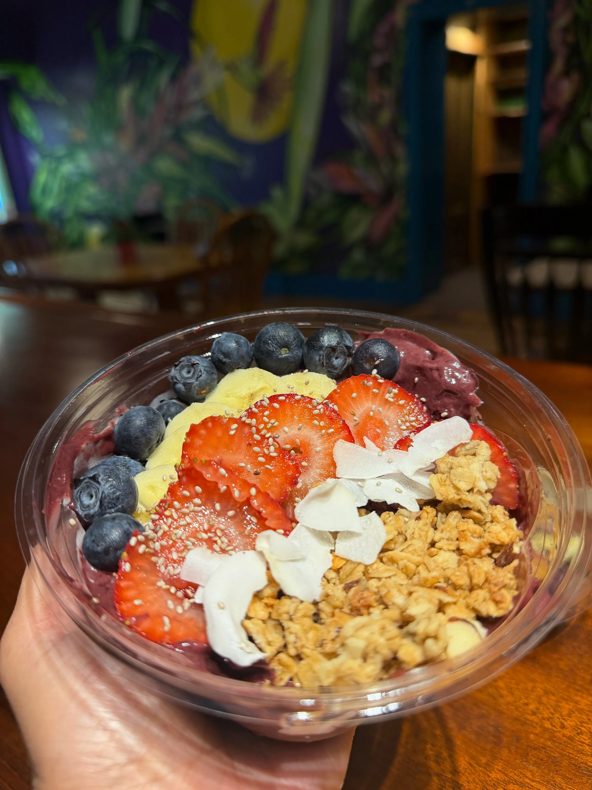 Testing some bowls this past weekend for our opening in a couple weeks! Even the kids love it 😄 ~ Ritual Bowl is a fully immersed art cafe encouraging YOU to come in a take a pause in your day to relax , be and enjoy a smoothie, acai bowl, pressed j