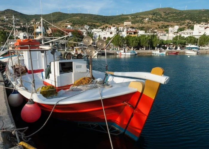 Karystos Harbor South Evia – Traditional Greek Fishing Boats.jpeg