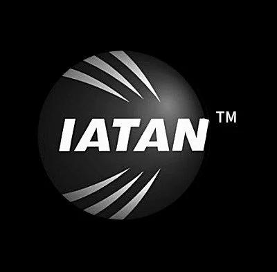 IATAN logo with black background and white text.