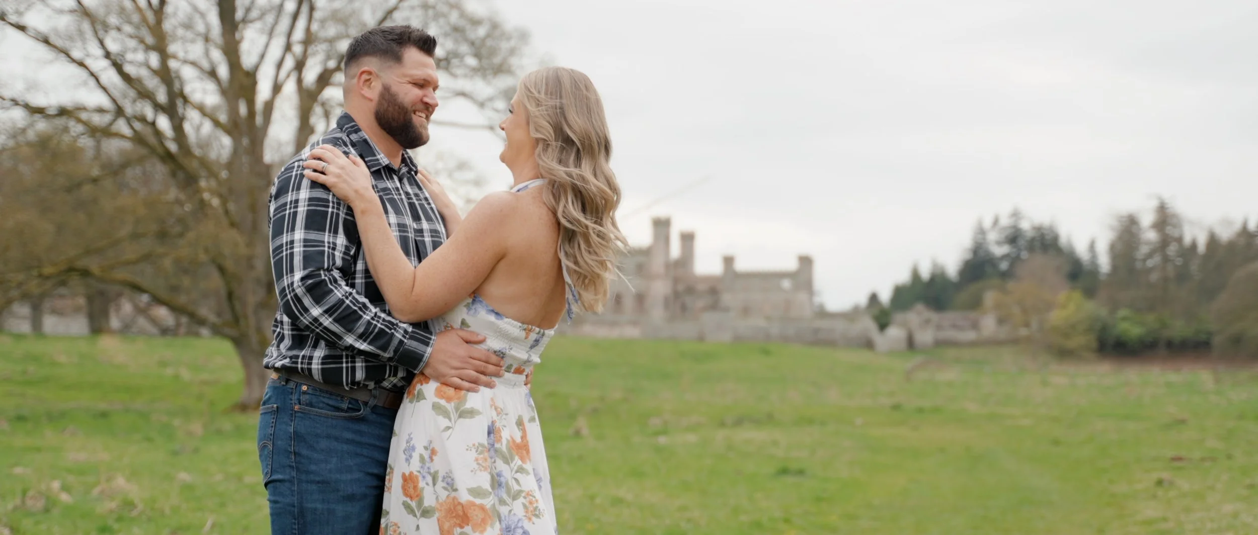 A still from an engagement film