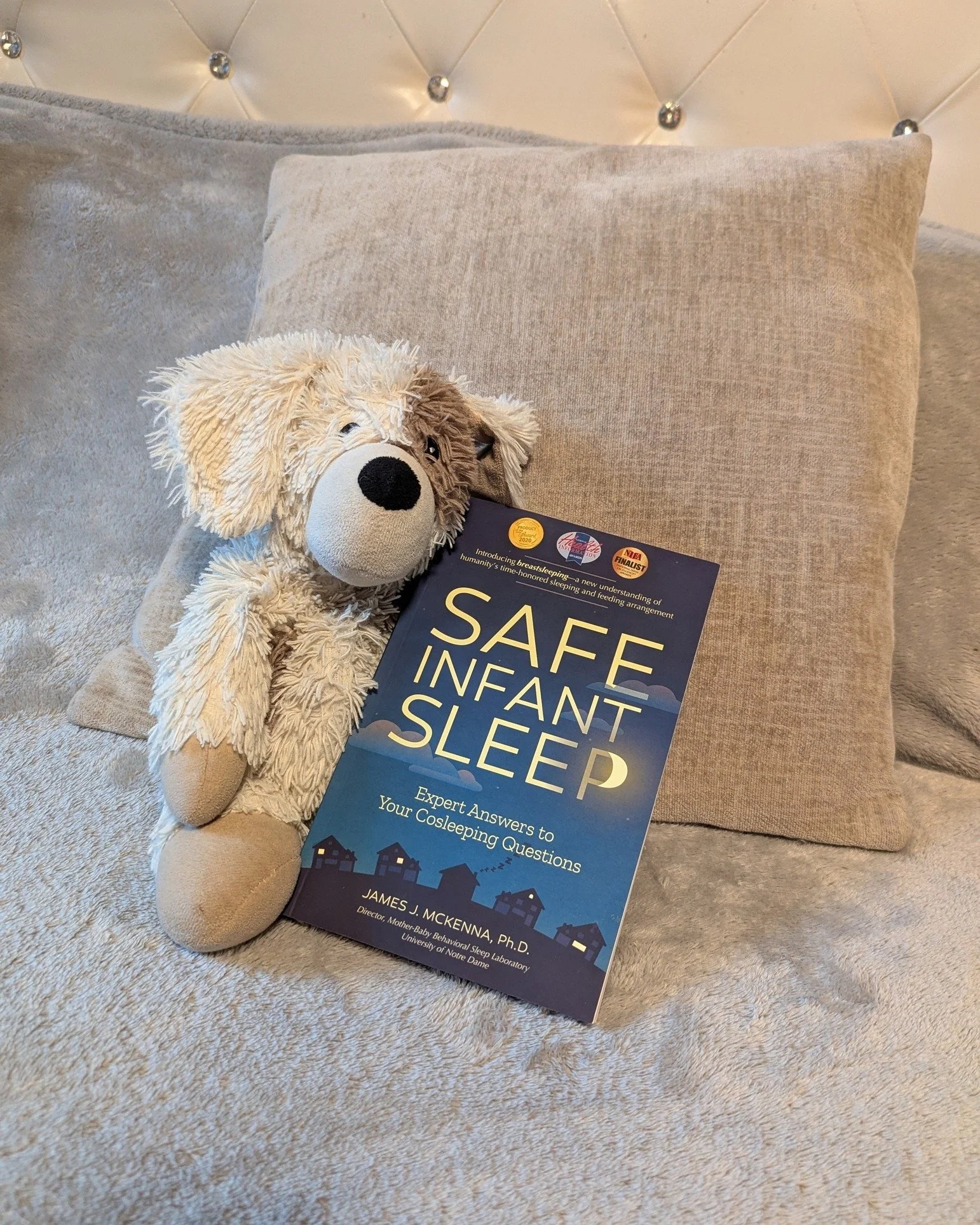 Navigating how to get sleep with a newborn is always a challenge! I truly love the book Safe Infant Sleep by James McKenna.

This grounding and easy read offers a blend evidence based research with respect for parental intuition and helps families na
