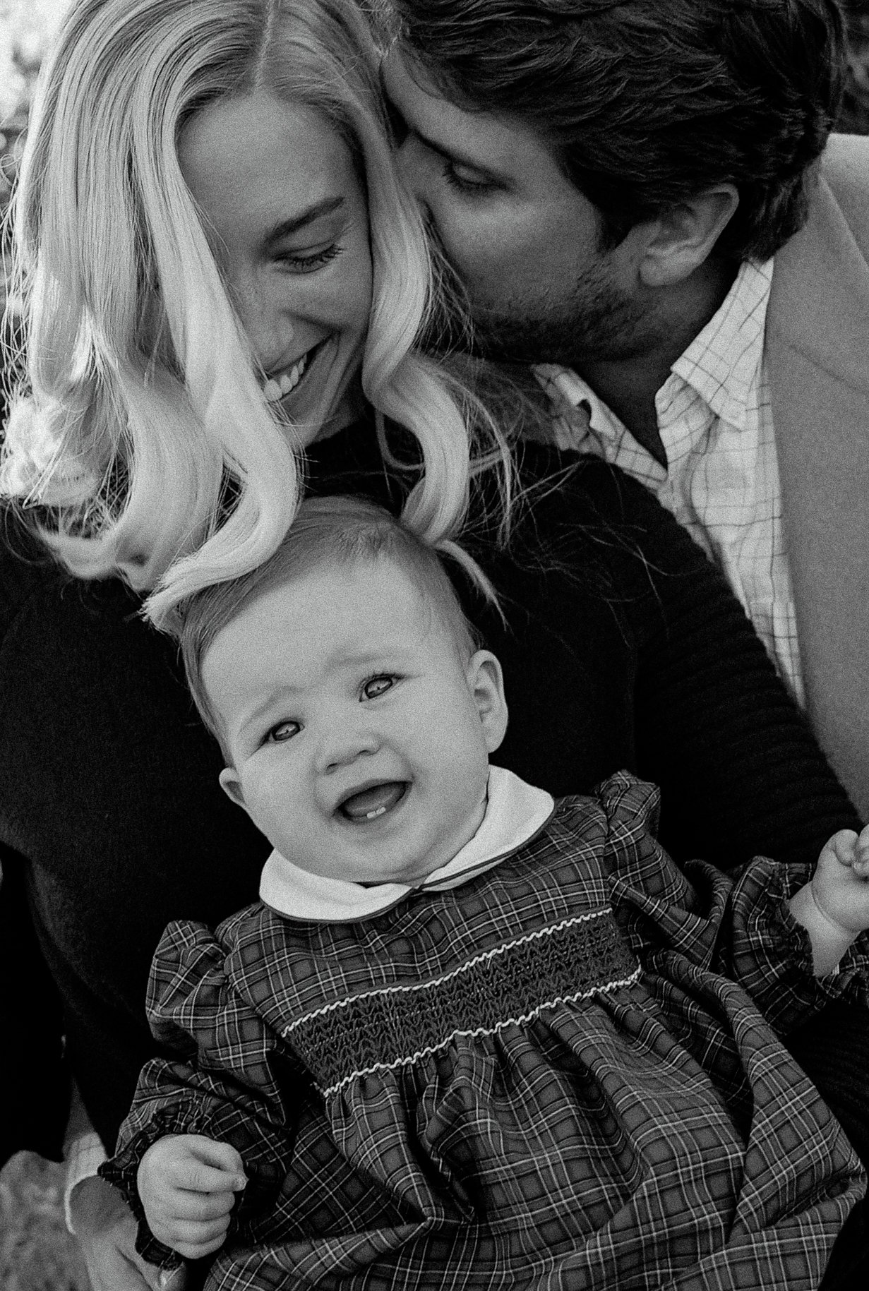 Laurie’s customers, Evan and Kade, running down a mountain after getting married. 