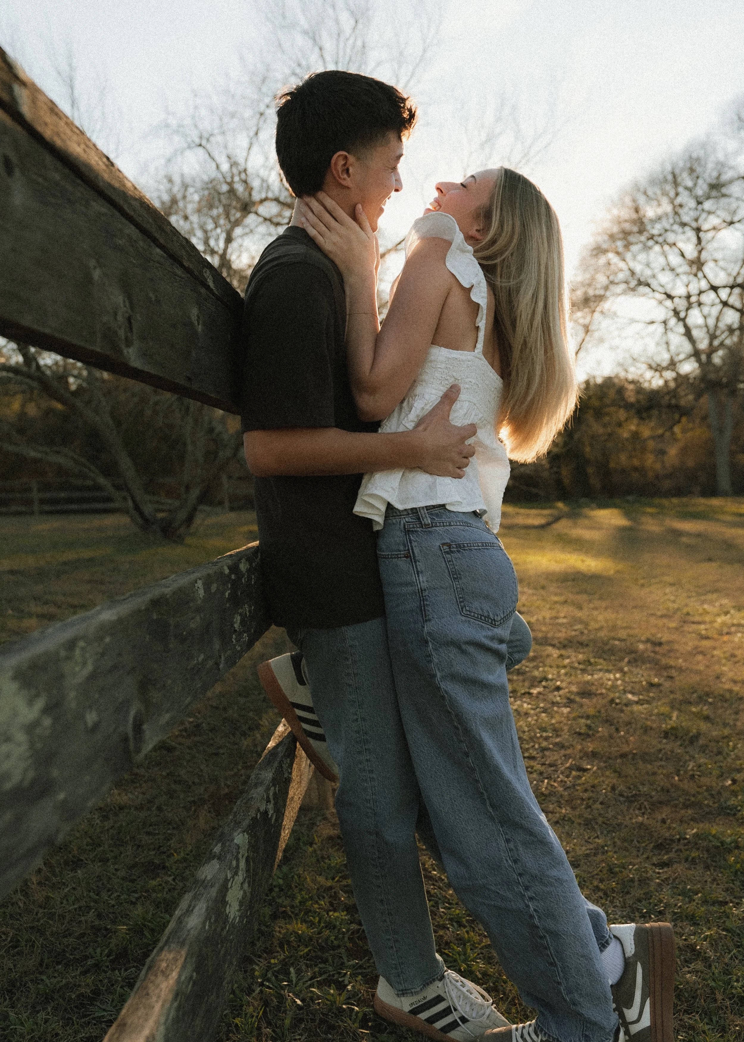 Laurie’s customers, Larissa and Emmett, just married walking off the aisle together.