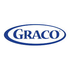Logo de la marque Graco avec le nom écrit à l'intérieur d'un oval bleu.