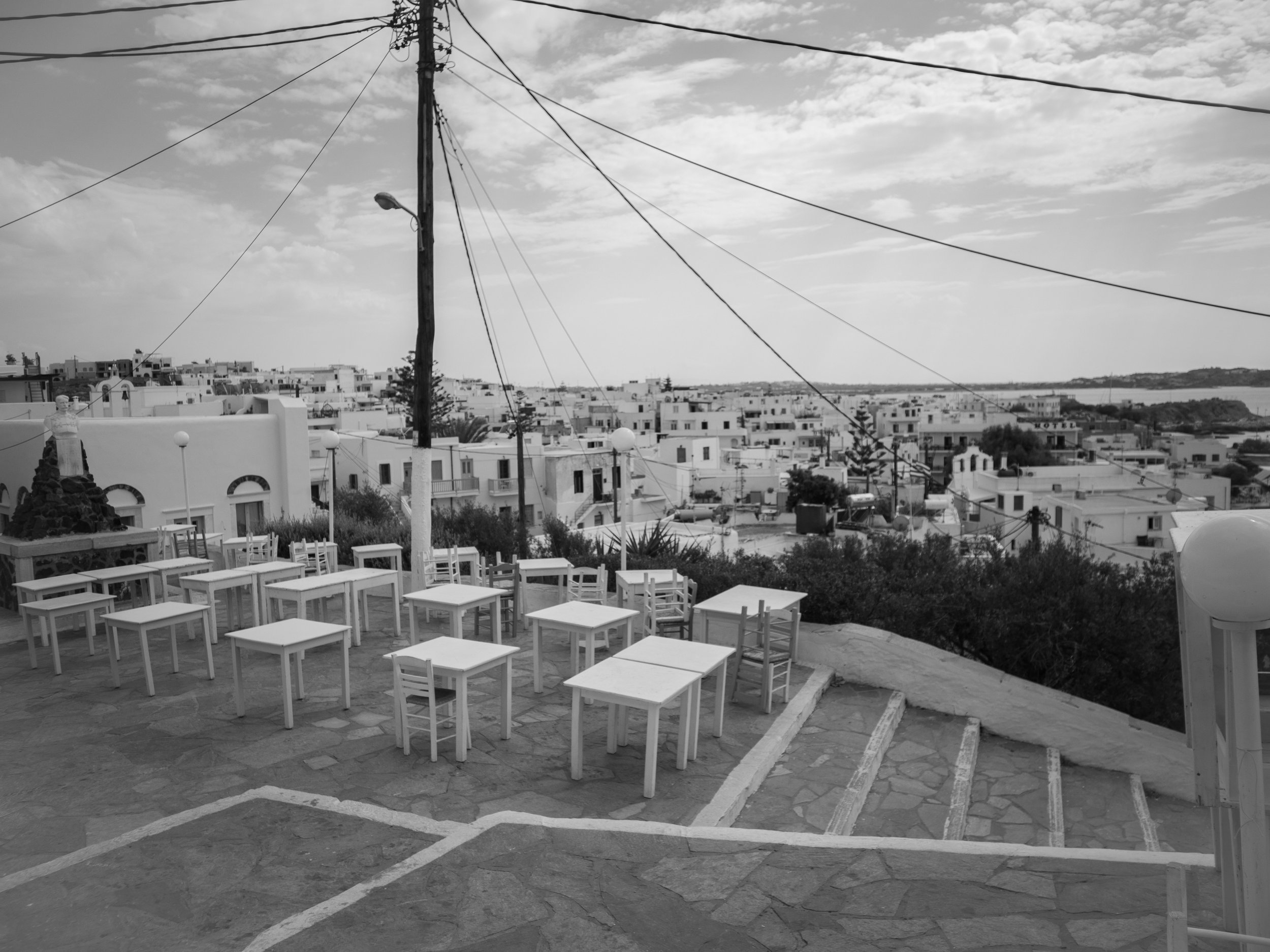 Greece Naxos travel black and white photography landscape old town.jpg