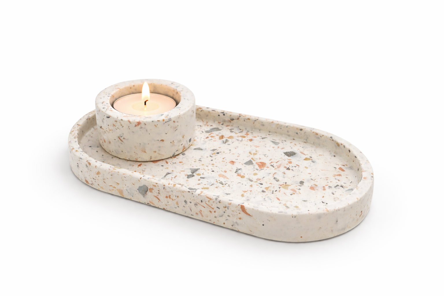 Moederdagcadeau: terrazzo bordje en theelichthouder 09/05/2026 14u-17u