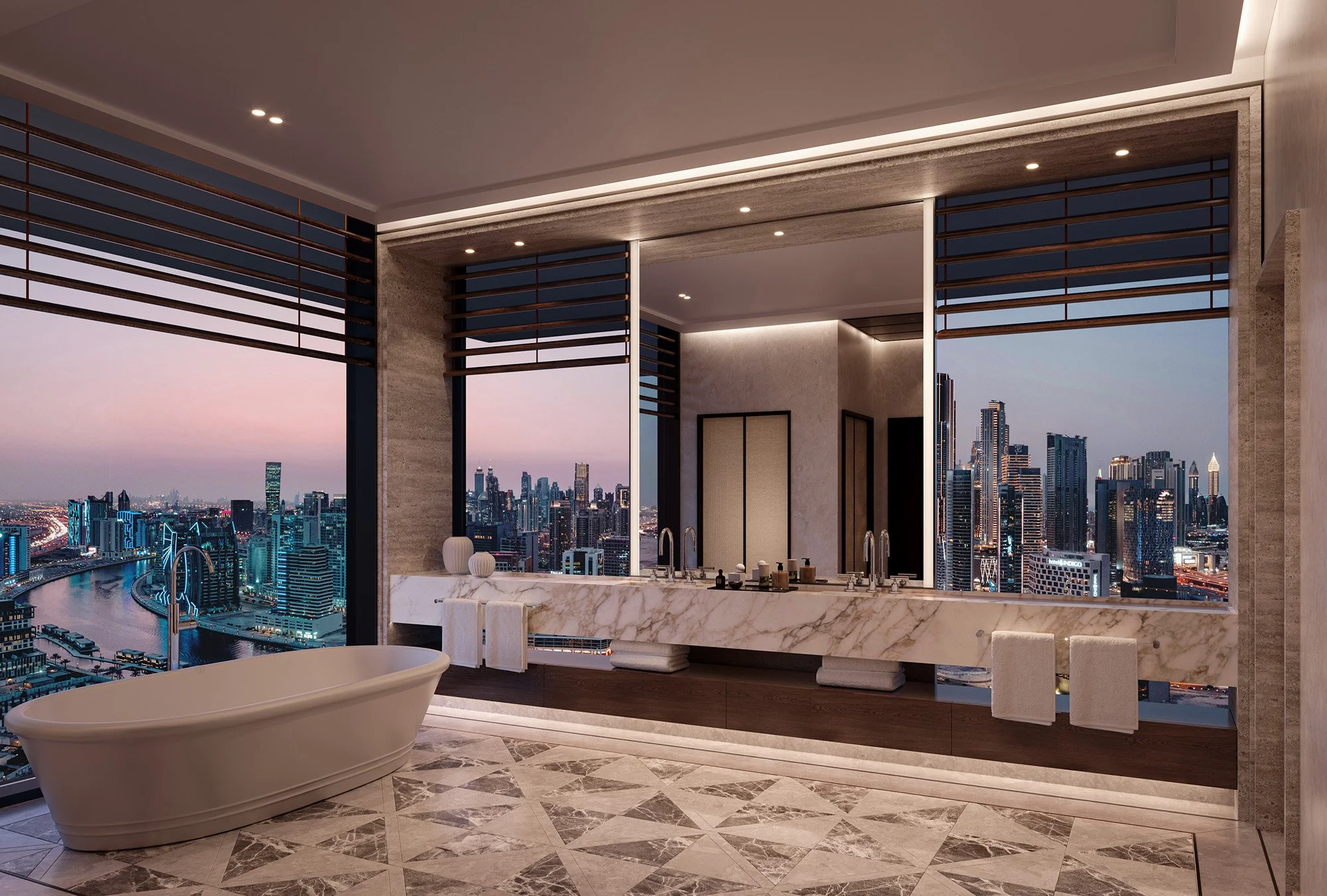 VELA by OMNIYAT Managed by Dorchester Collection Master Bathroom.jpg