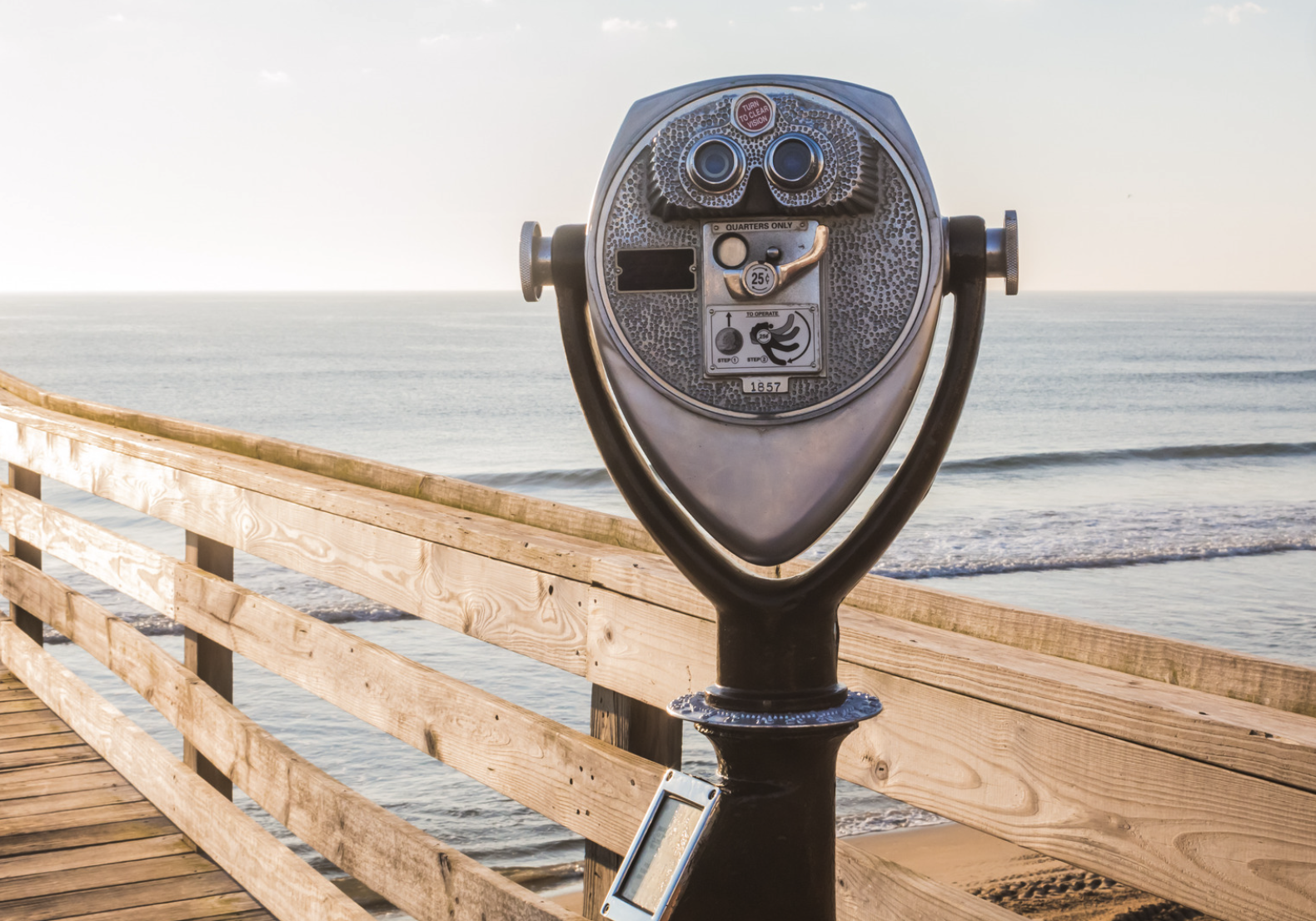 Oceanfront viewfinder symbolizing sharp SEO strategy to boost Santa Cruz business visibility.