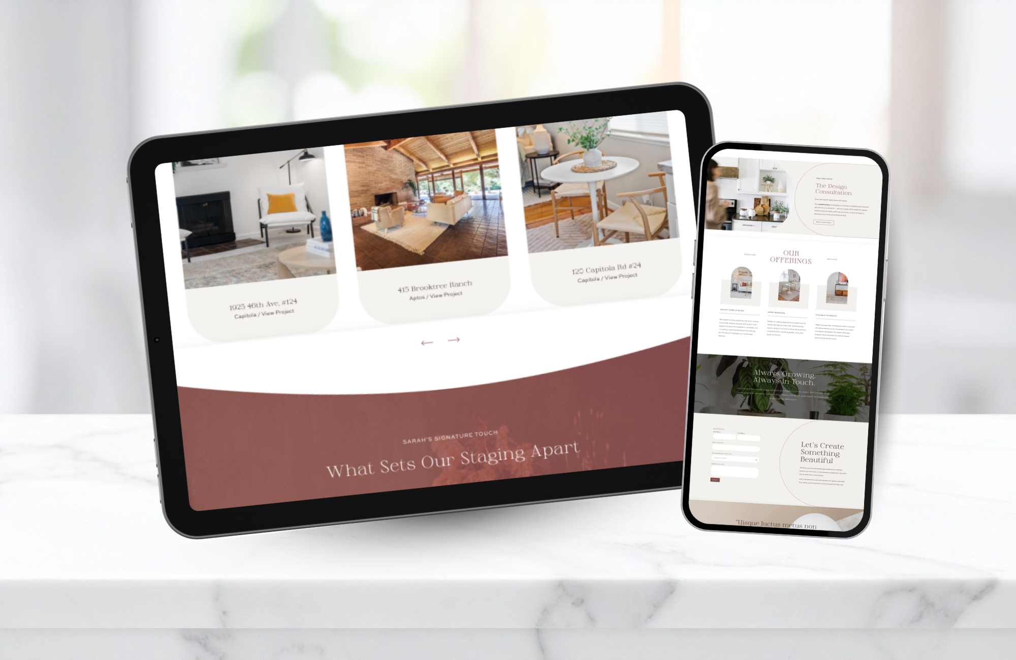 Sarah Brill Homes - Custom Website + Brand Identity
