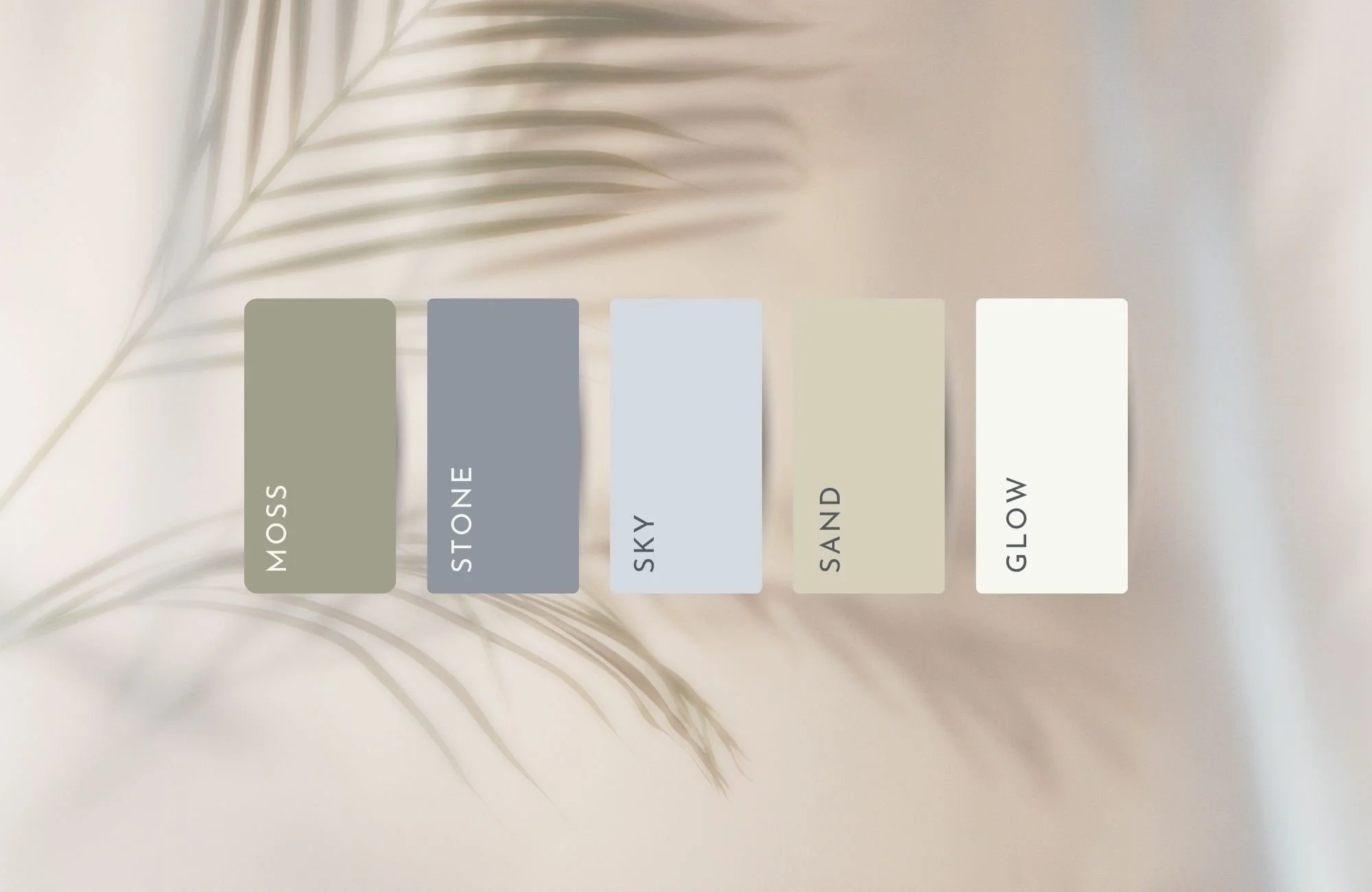 Earth-toned color palette for wellness retreat brand identity, featuring calming hues inspired by nature to reflect relaxation and tranquility.