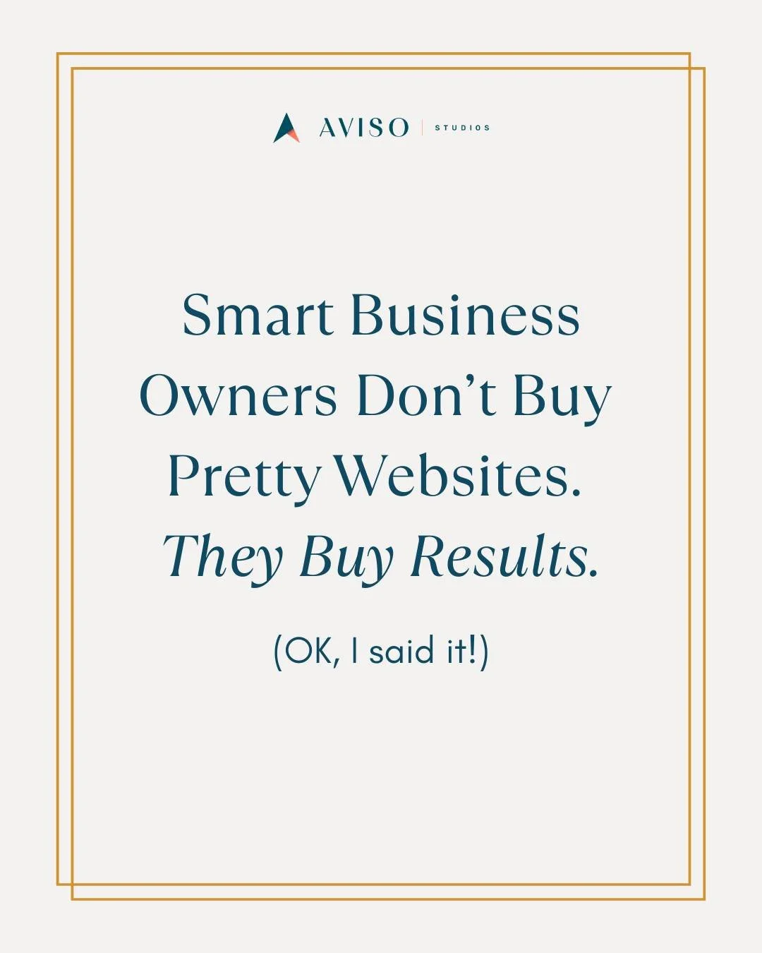 You know what nobody wants to admit?

Your website isn&rsquo;t &ldquo;not working&rdquo; because it needs a new font.

It&rsquo;s not the beige.
It&rsquo;s not the button color.
It&rsquo;s not that you haven&rsquo;t added enough testimonials.

It&rsq