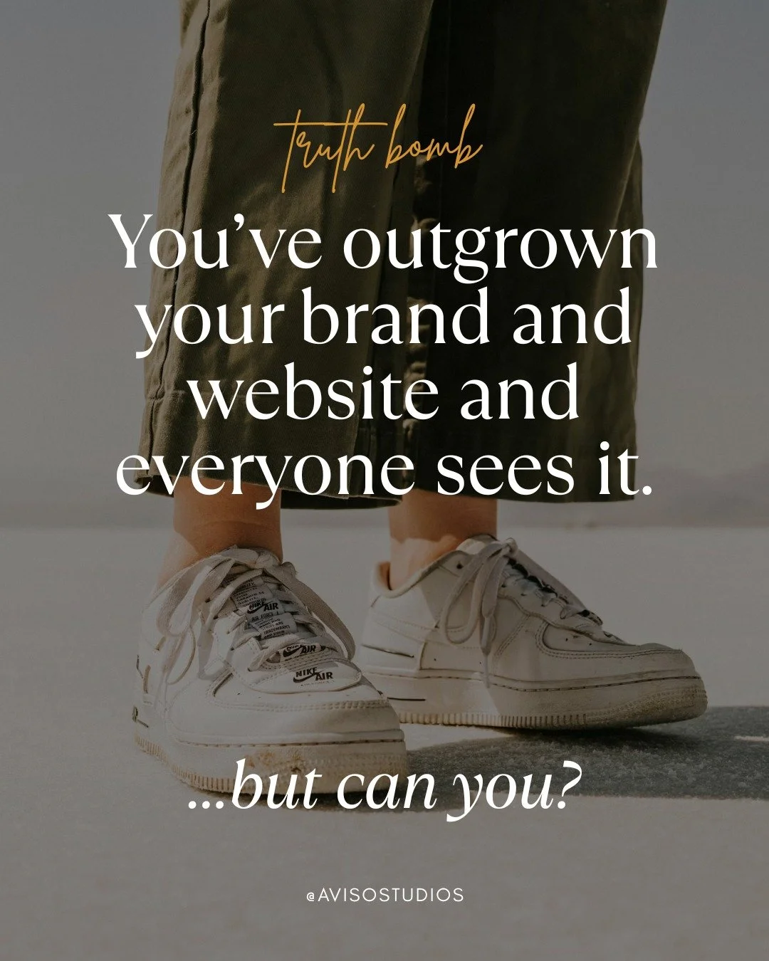 You didn&rsquo;t start this business to look like a beginner forever.

But here&rsquo;s the uncomfortable truth:

Your offers evolved.
Your skills leveled up.
Your prices (hopefully) increased.

And your brand?
Still giving &ldquo;year one with a God