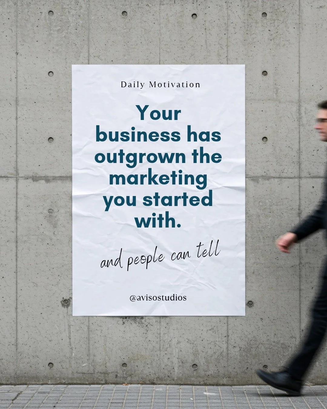 Raise your hand if this is you 🙋&zwj;♀️

Look, I don&rsquo;t mean this as an insult. It&rsquo;s actually a sign that something went RIGHT.

You started the business.

Threw together a website. Wrote some words. Made some graphics. Started an Instagr