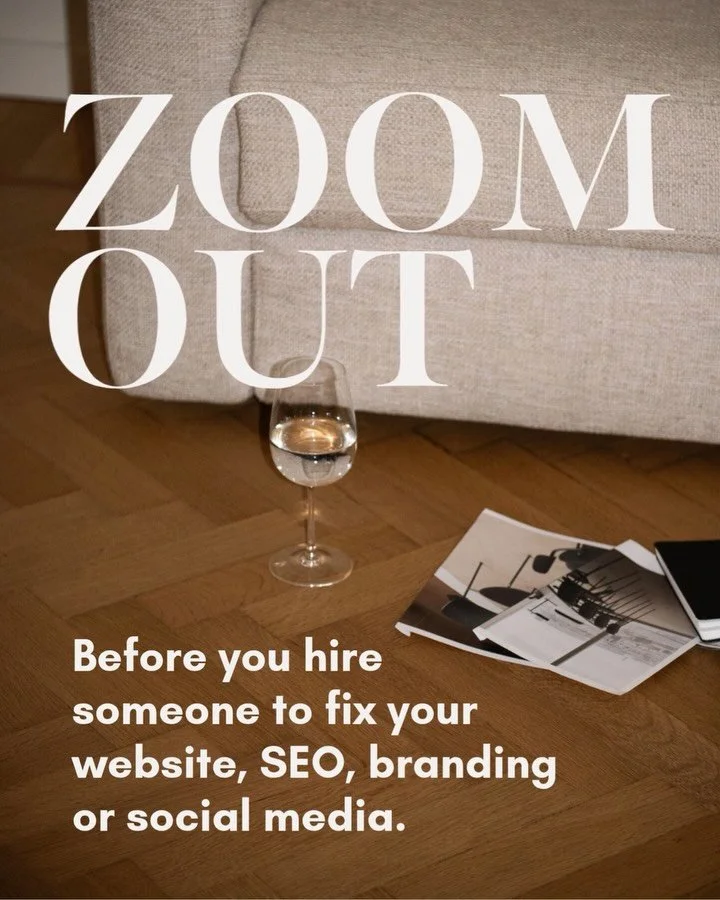 You know that marketing thing you&rsquo;re convinced you need to fix?

It might not actually be the problem 👀 

You think you need a new website.

Or better SEO.

Or FINALLY get your sh&iexcl;t together and post consistently.

Or maybe the whole bra