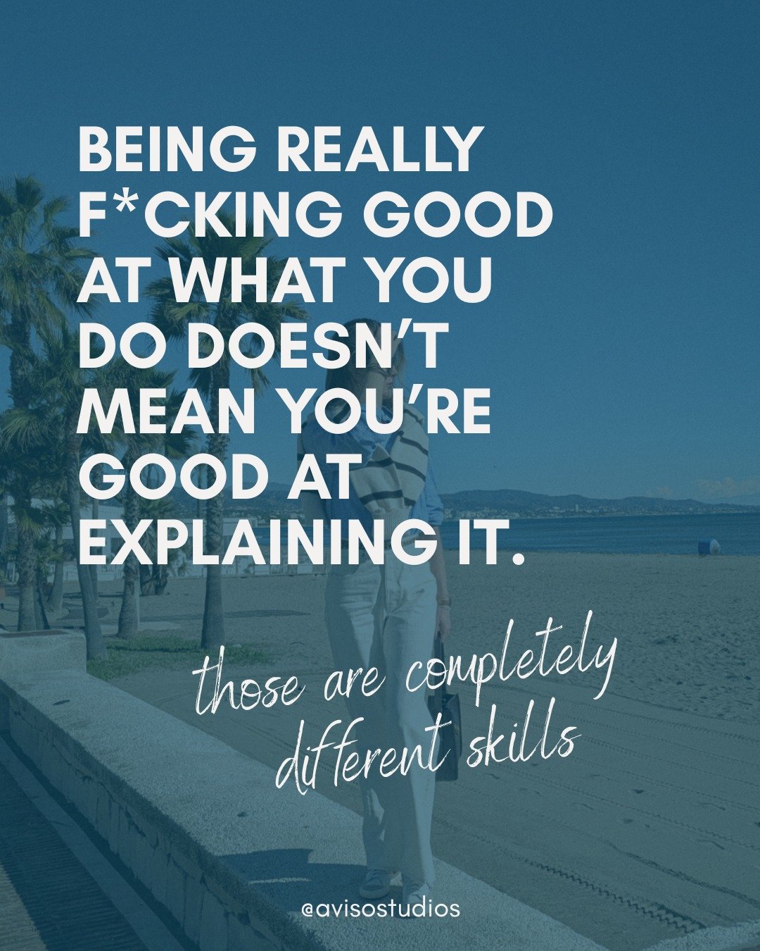 I am becoming increasingly convinced this is one of the biggest problems really talented business owners have.

You know your sh*t.

Like, REALLY know your sh*t.

You&rsquo;ve spent years doing the work. You understand nuances your clients don&rsquo;