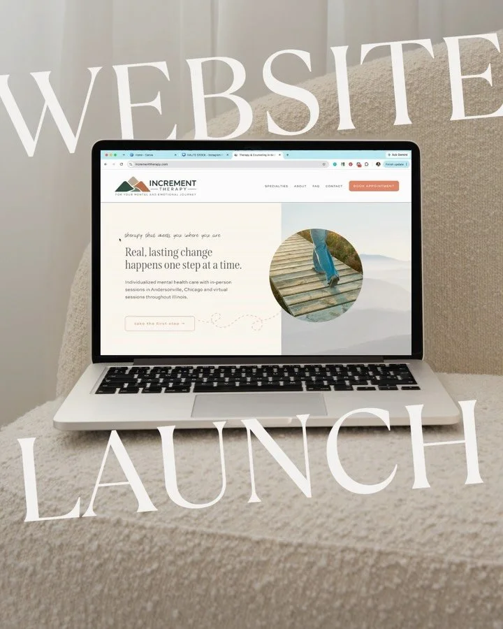 Your website can look beautiful and STILL be missing opportunities to grow your business. 👀

Here&rsquo;s a little behind-the-scenes look at why I spend so much time getting to know a business before I design a single page.

Meet Increment Therapy, 