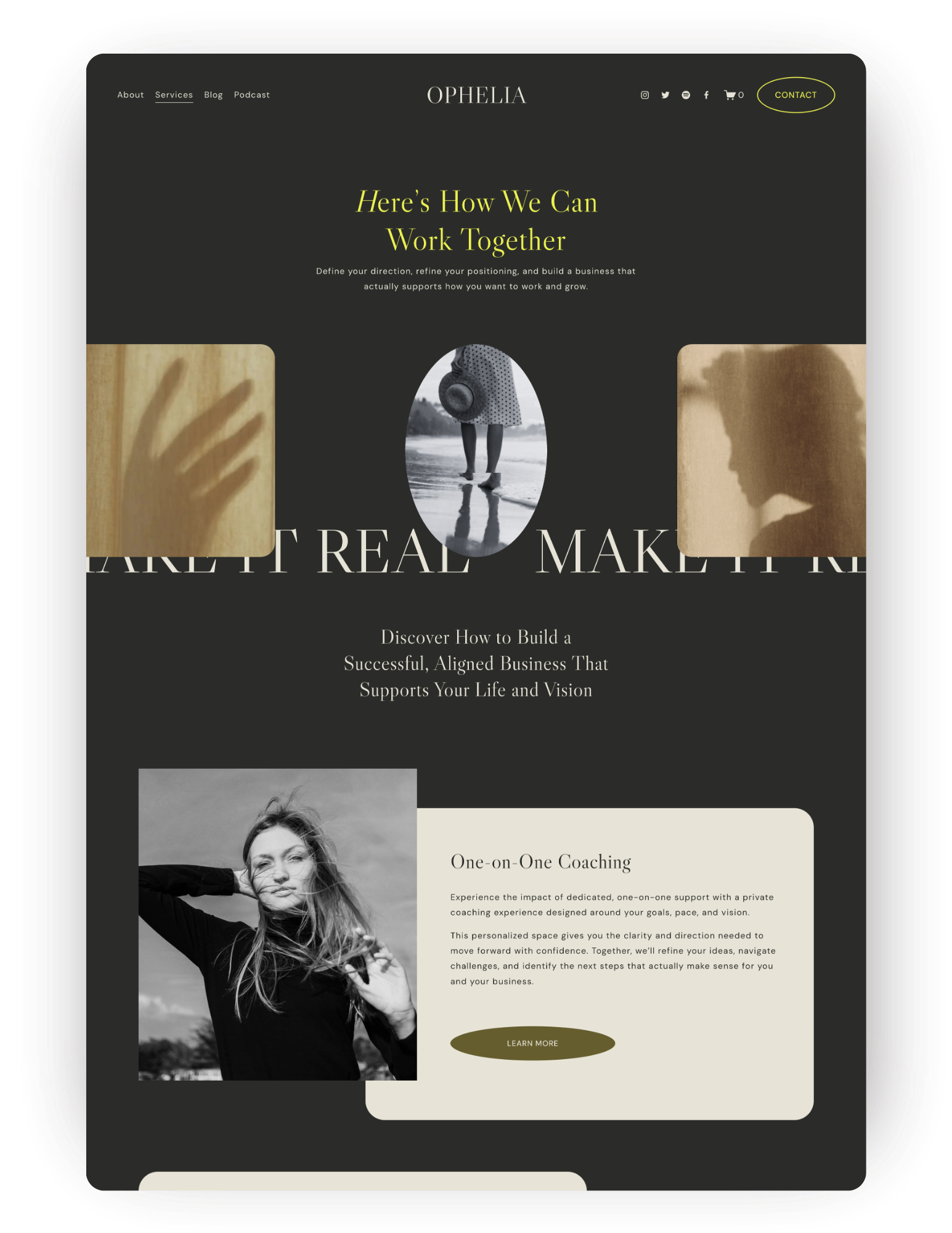 Accommodations and room page for a vacation rental or hotel property website