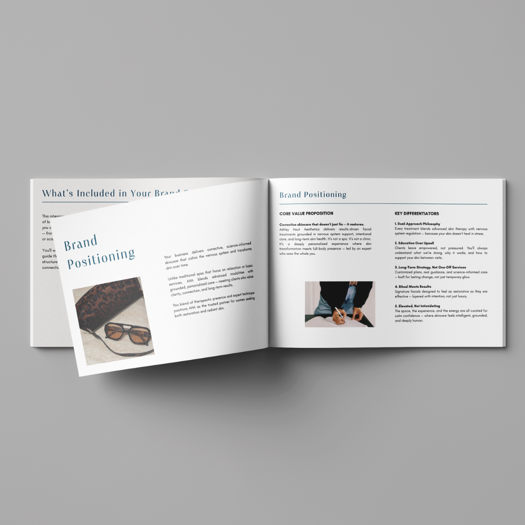 Photo of a brand strategy guide for santa cruz businesses.