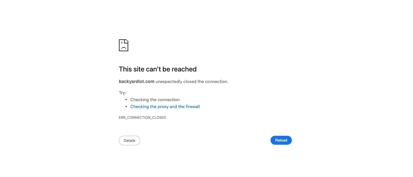 Example of a default browser 404 error page with no branding, no navigation, and no reason for a visitor to stay
