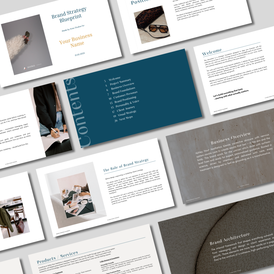 Custom brand strategy foundation guide for small businesses.