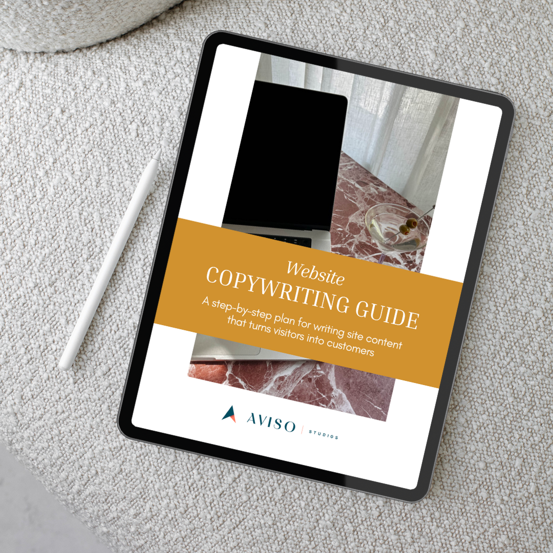 Cover of a guide to writing your website copy so it converts.