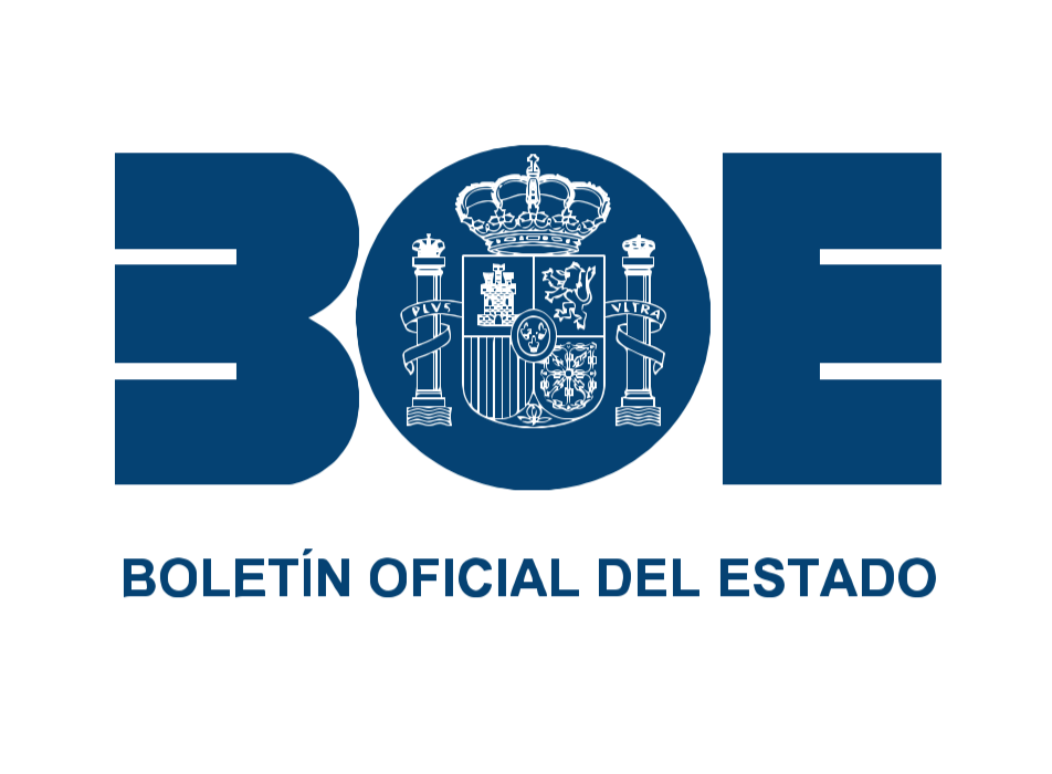 Logotipo del 'Boletín Oficial del Estado' con un diseño que integra el número 30 y un escudo en el centro.