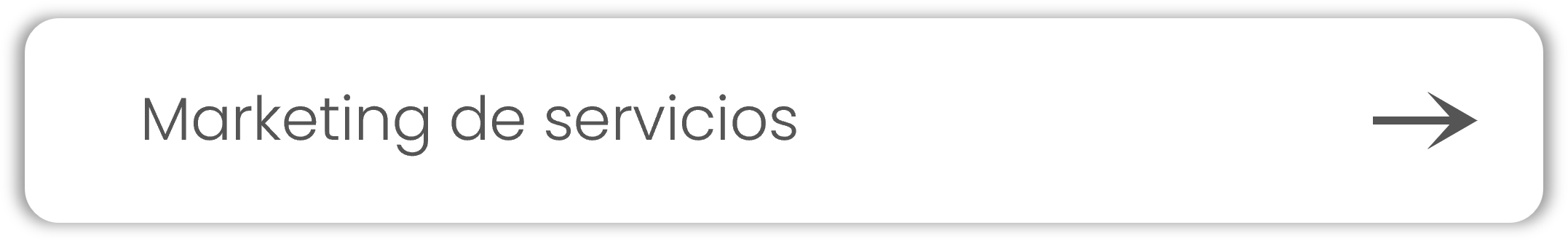 Botón con texto 'Marketing de servicios' y flecha hacia la derecha.