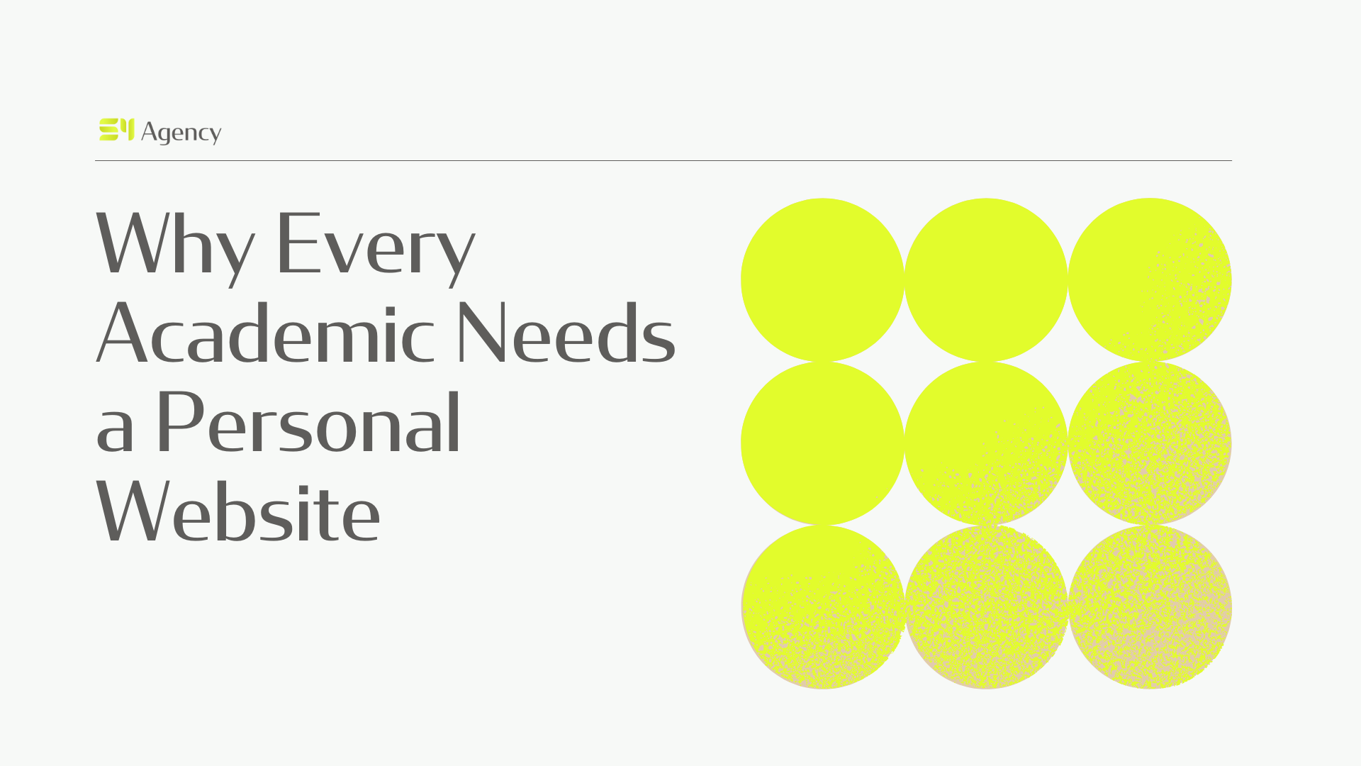 Why Every Academic Needs a Personal Website