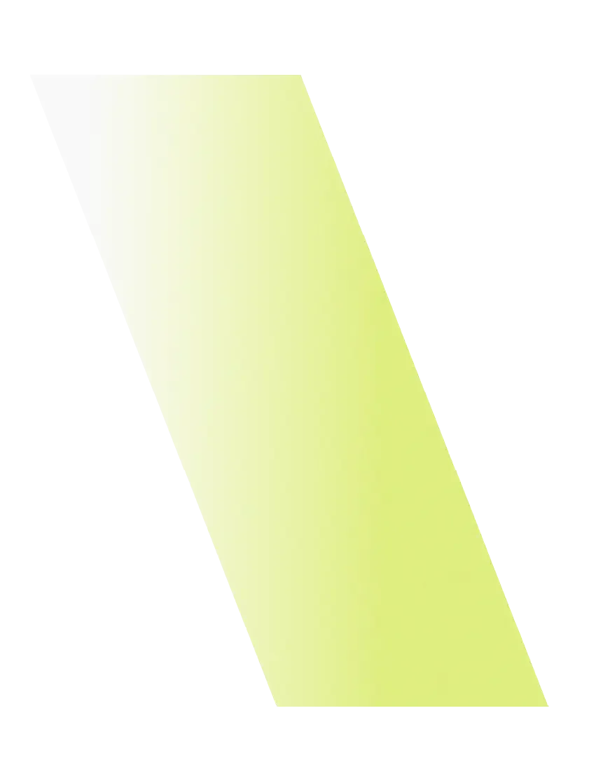 White light green gradient slanted rectangle