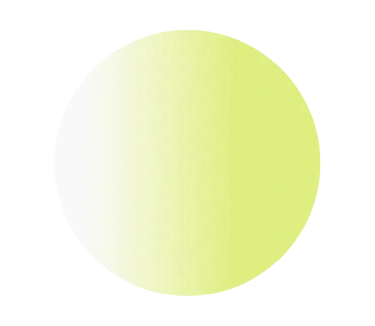 White to light green gradient circle